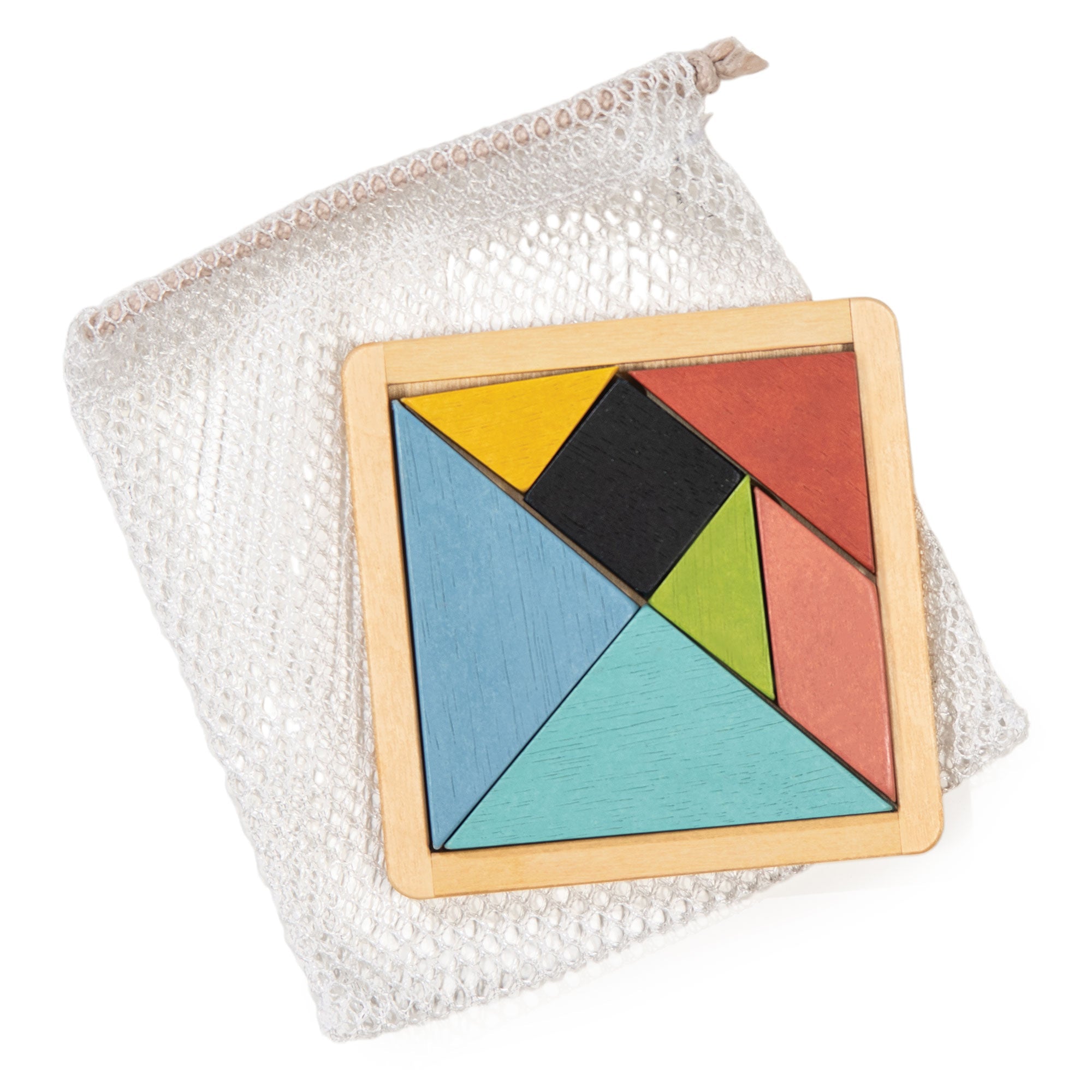 Tangram Puzzle - Mentari - Sustainable Wooden Toys Made in Indonesia - Eco - Friendly Play