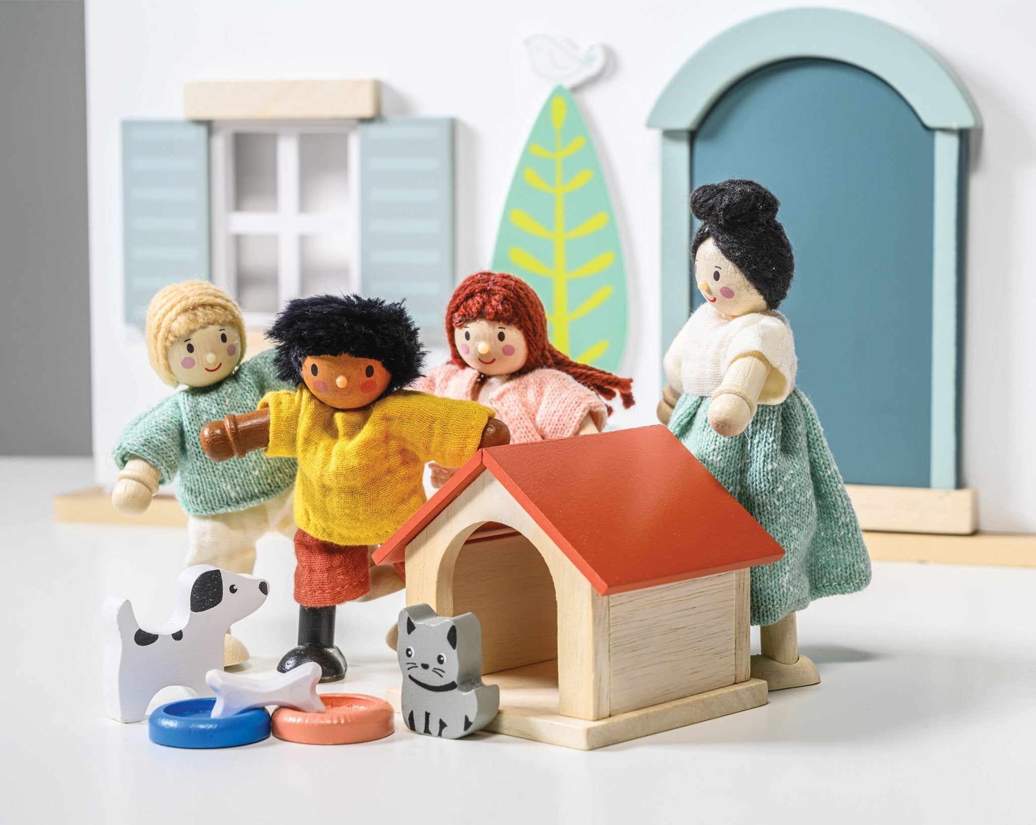 The Honeybunch Doll Family - Mentari - Sustainable Wooden Toys Made in Indonesia - Eco - Friendly Play