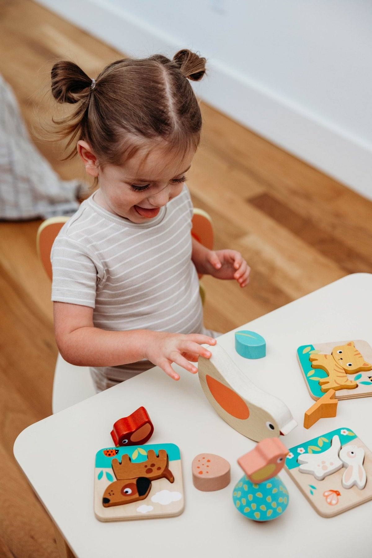 Wooden 24 Months Garden Playtime Set - Mentari - Sustainable Wooden Toys Made in Indonesia - Eco-Friendly Play