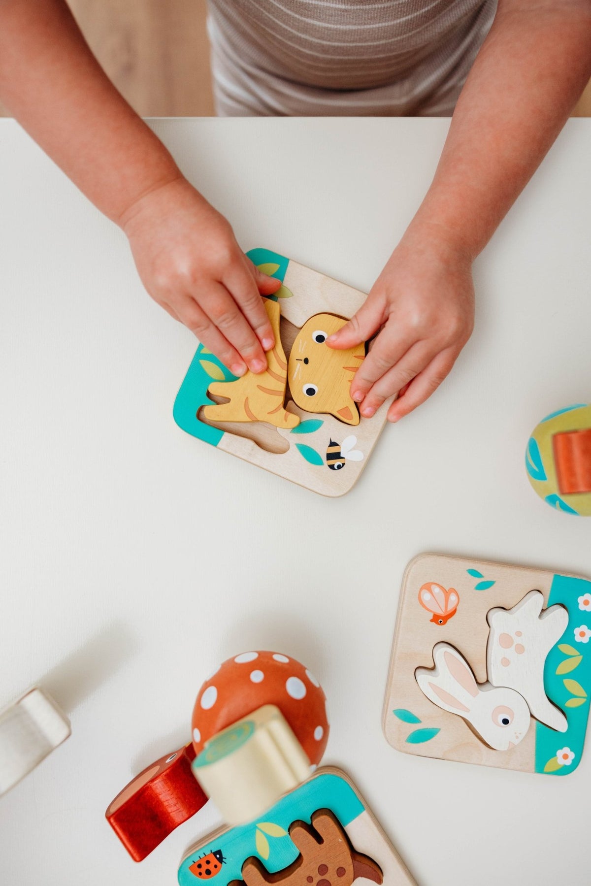 Wooden 24 Months Garden Playtime Set - Mentari - Sustainable Wooden Toys Made in Indonesia - Eco-Friendly Play