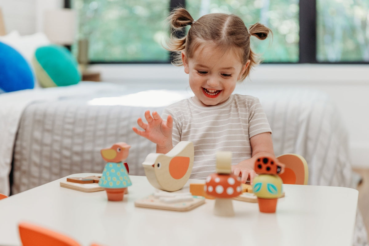 Wooden 24 Months Garden Playtime Set - Mentari - Sustainable Wooden Toys Made in Indonesia - Eco-Friendly Play