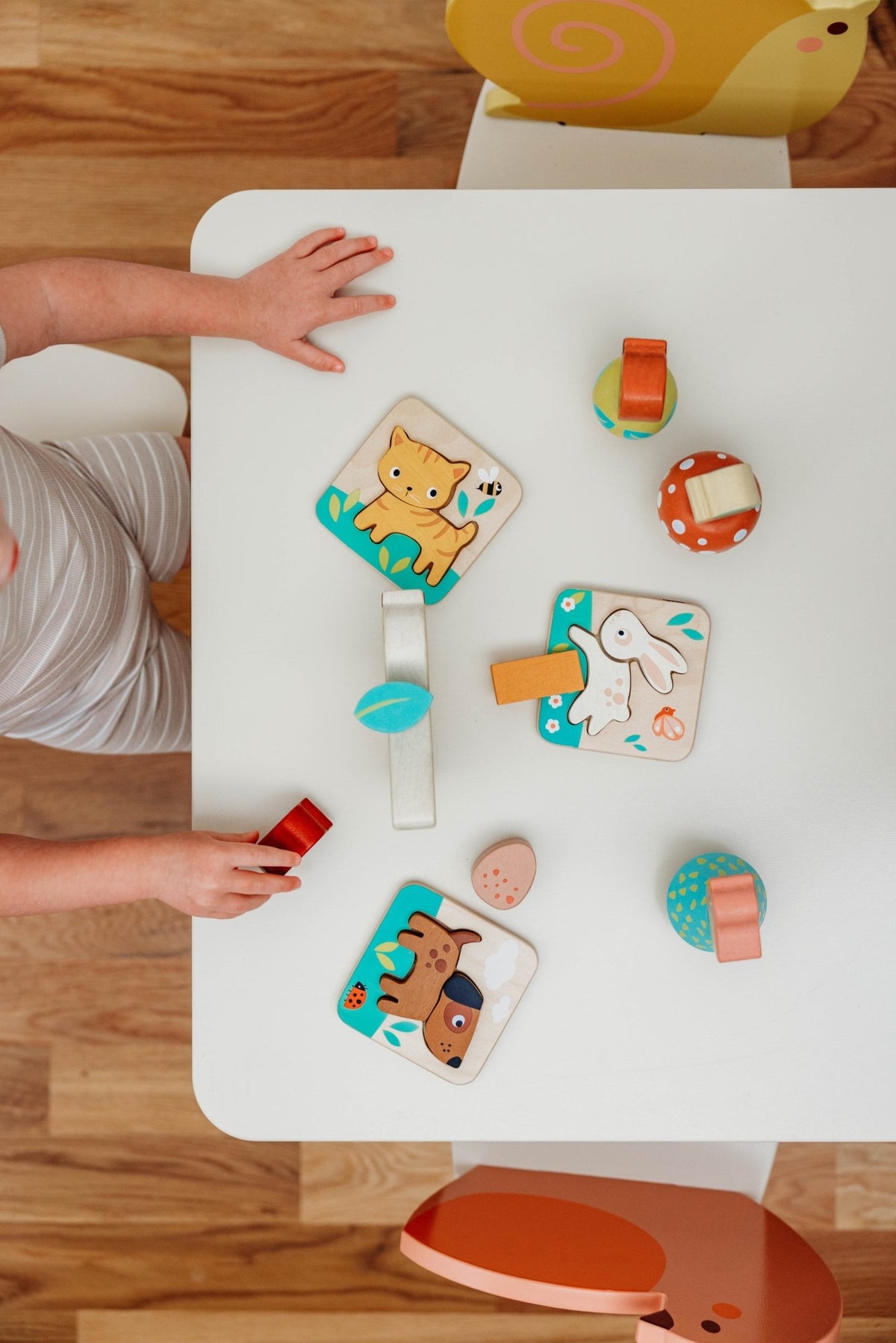 Wooden 24 Months Garden Playtime Set - Mentari - Sustainable Wooden Toys Made in Indonesia - Eco-Friendly Play