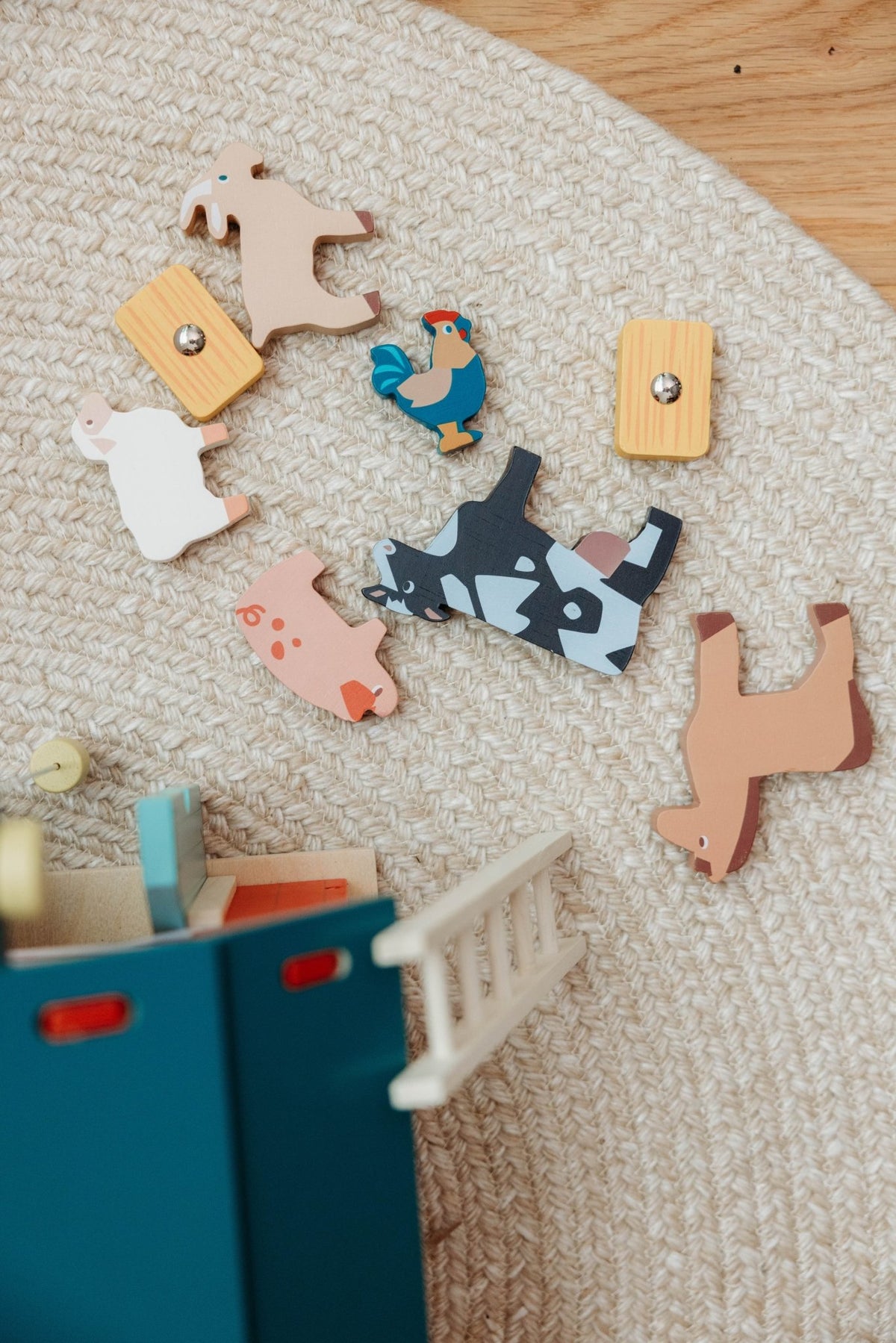 Wooden Big Red Barn Playset - Mentari - Sustainable Wooden Toys Made in Indonesia - Eco-Friendly Play