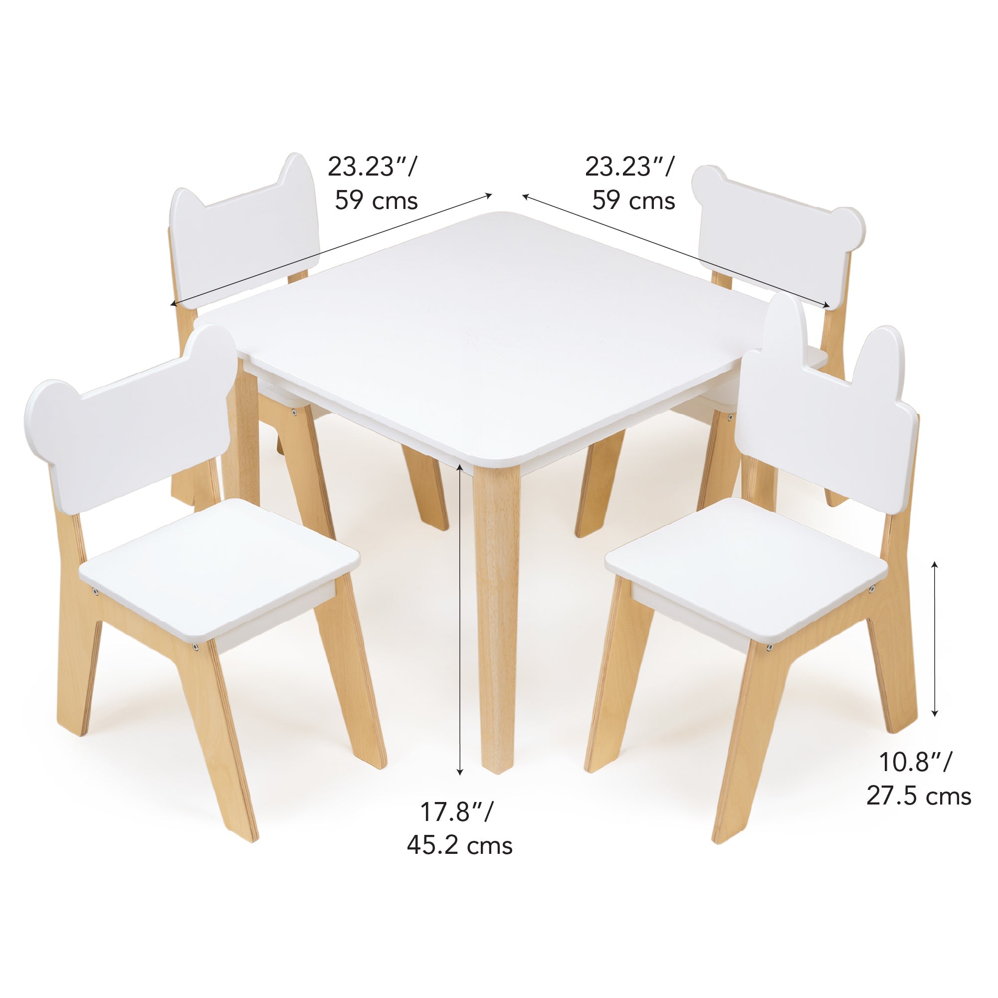 Wooden Kid's Table - Mentari - Sustainable Wooden Toys Made in Indonesia - Eco-Friendly Play