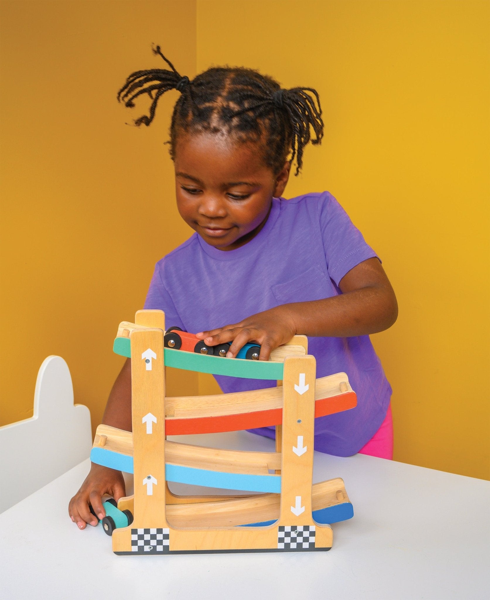 Wooden Ramp Racer Toy – Mentari