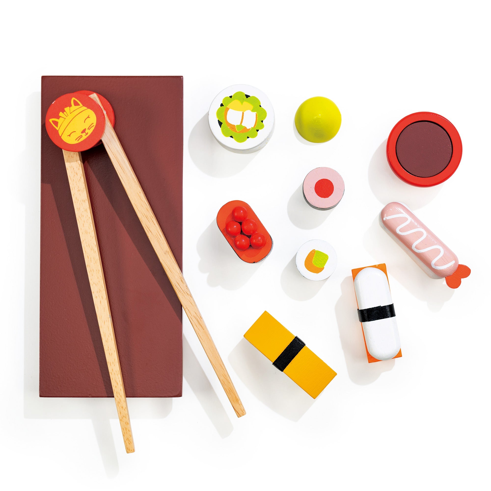 Wooden Sushi Set - Mentari - Sustainable Wooden Toys Made in Indonesia - Eco - Friendly Play