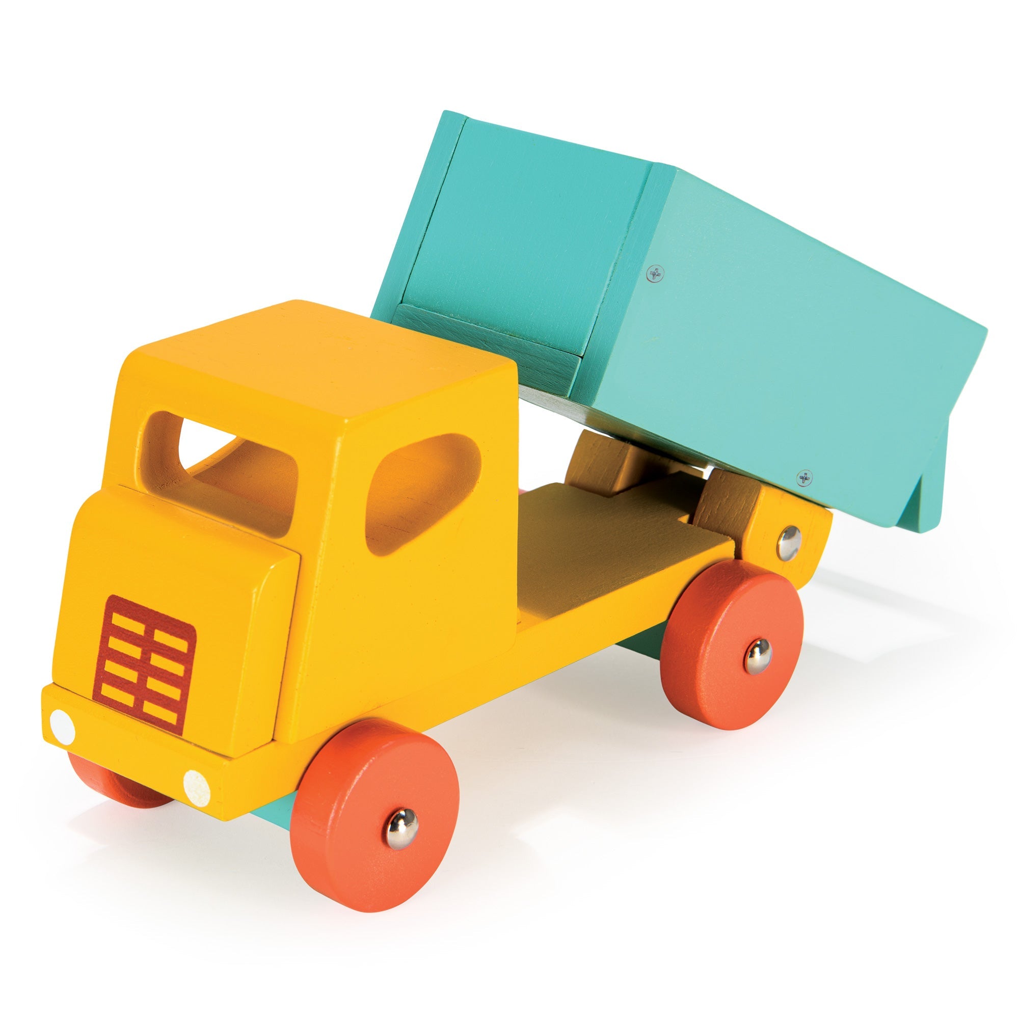 Yellow Lorry - Mentari - Sustainable Wooden Toys Made in Indonesia - Eco - Friendly Play