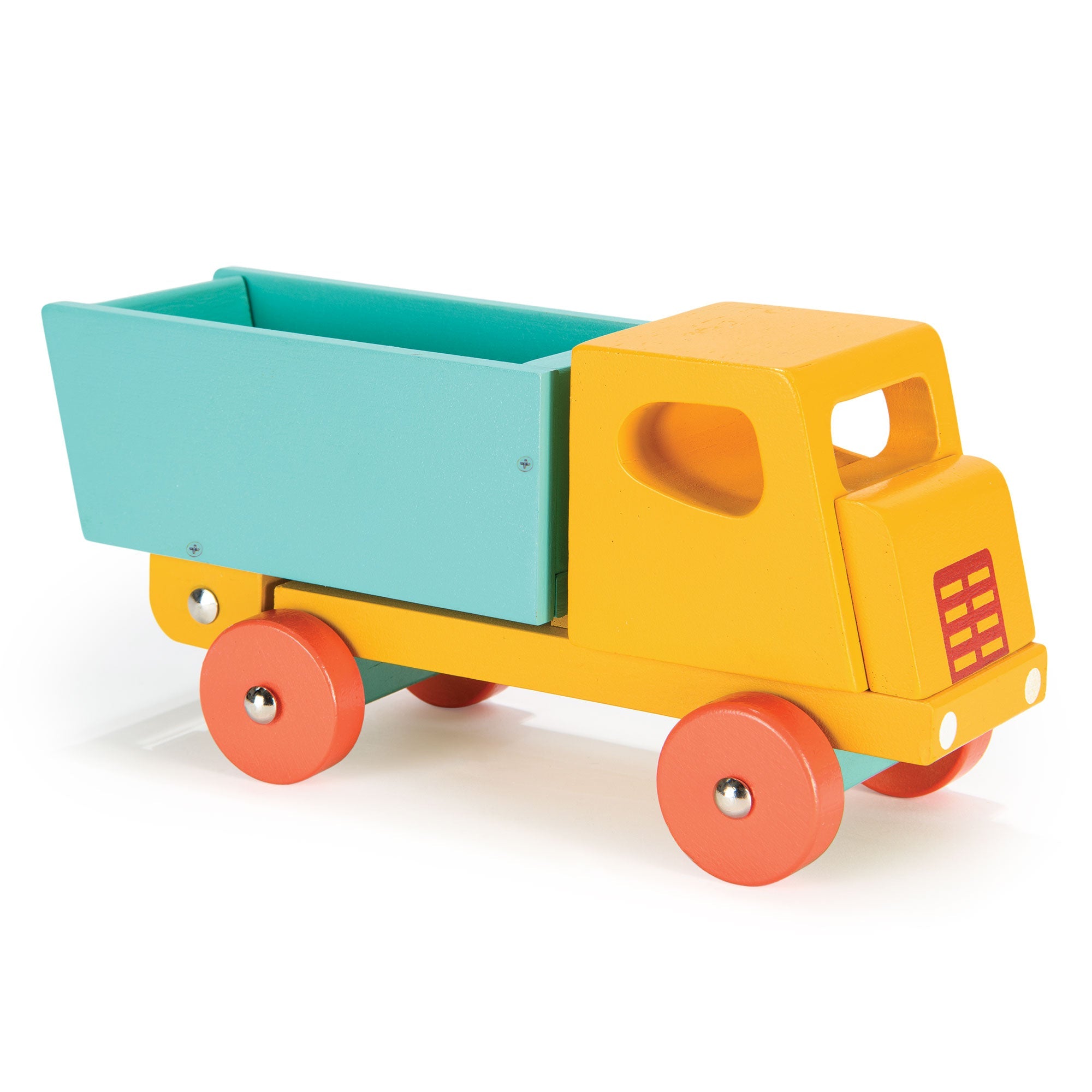 Yellow Lorry - Mentari - Sustainable Wooden Toys Made in Indonesia - Eco - Friendly Play