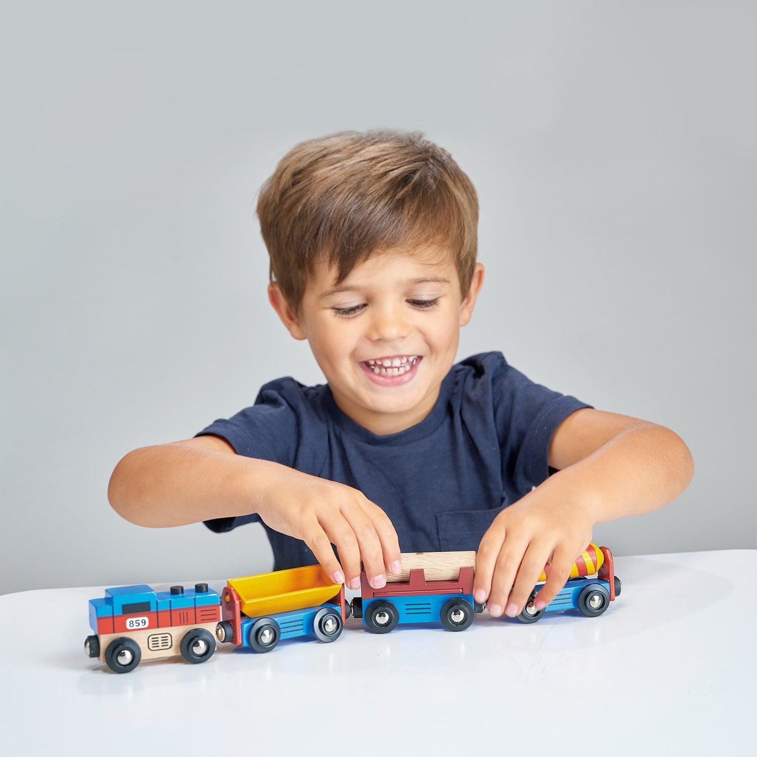 Adventure Trains Bundle - Mentari - Sustainable Wooden Toys Made in Indonesia - Eco-Friendly Play