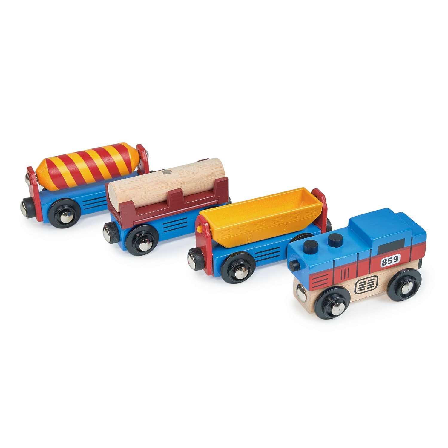 Adventure Trains Bundle - Mentari - Sustainable Wooden Toys Made in Indonesia - Eco-Friendly Play