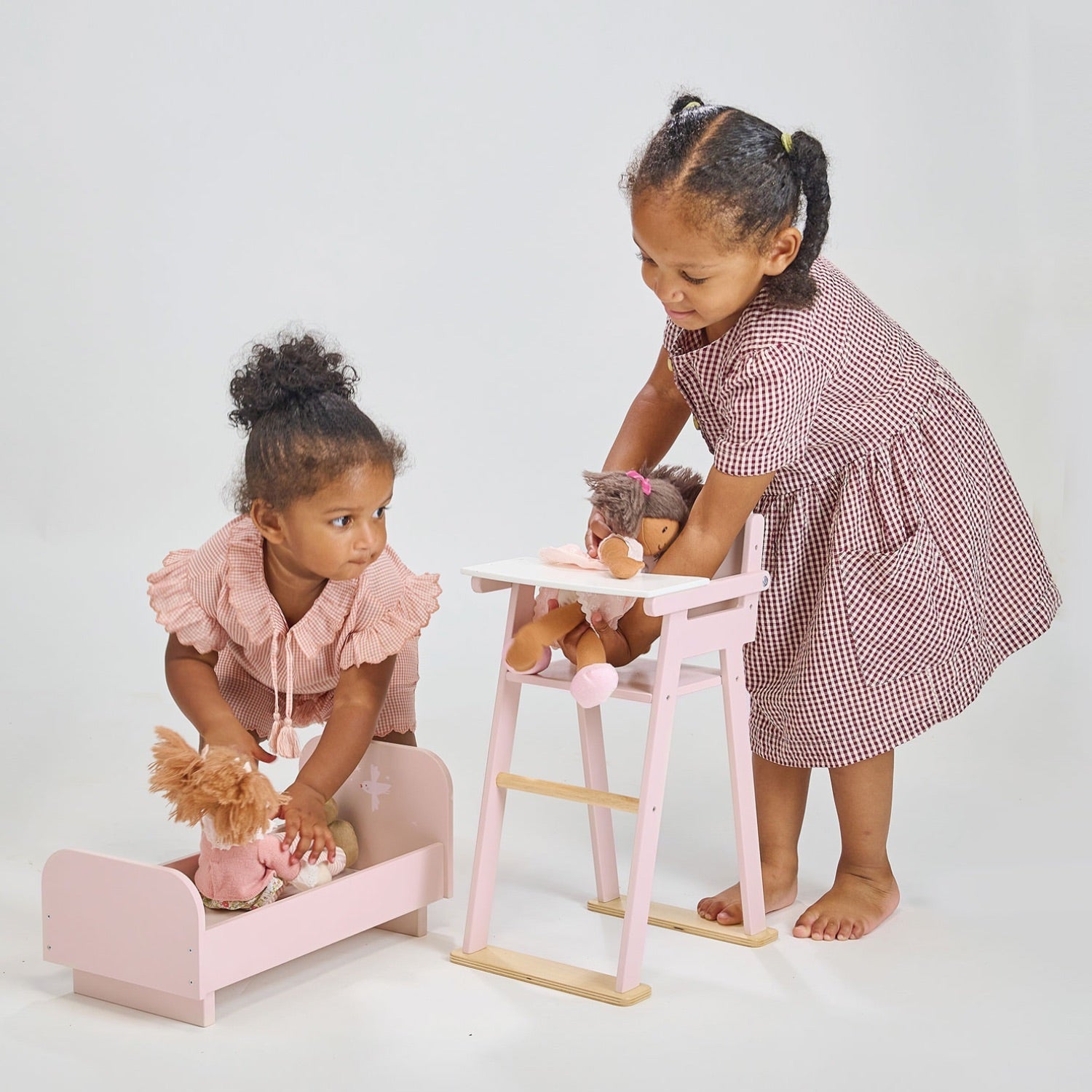 Baby Doll High Chair - Mentari - Sustainable Wooden Toys Made in Indonesia - Eco-Friendly Play