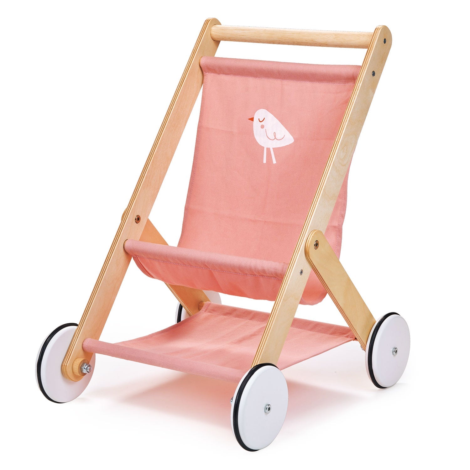 Baby Doll Stroller - Mentari - Sustainable Wooden Toys Made in Indonesia - Eco-Friendly Play