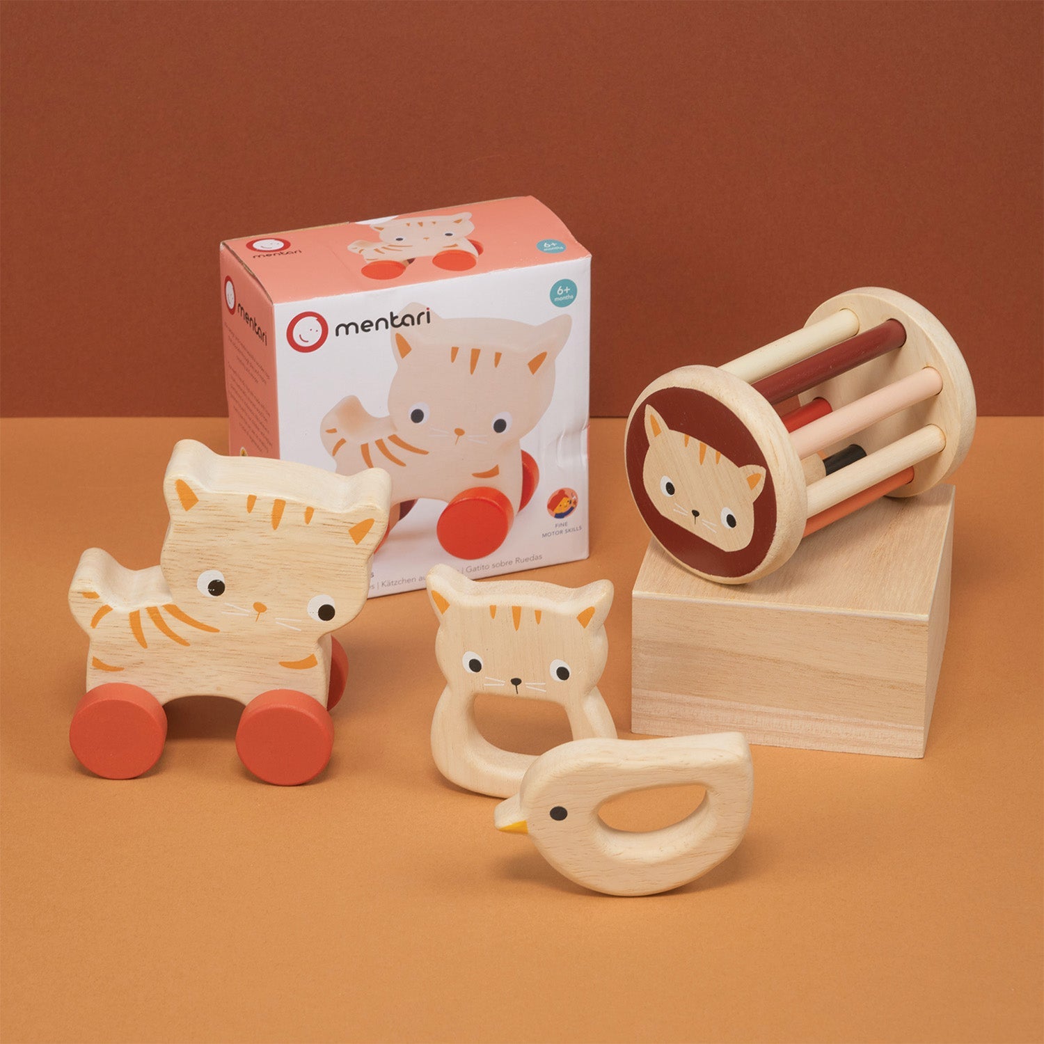 Baby Toy Bundle - Mentari - Sustainable Wooden Toys Made in Indonesia - Eco-Friendly Play