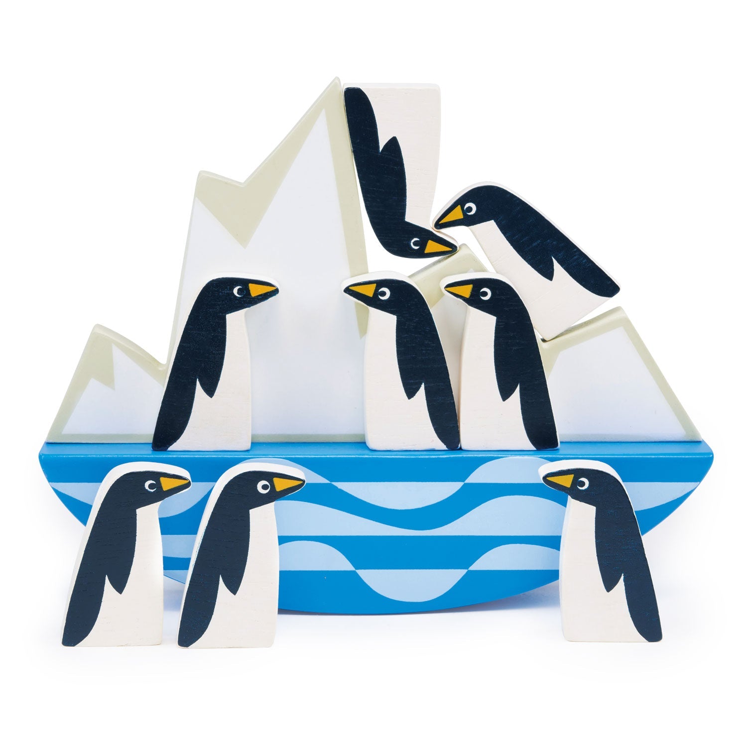 Balancing Penguins - Mentari - Sustainable Wooden Toys Made in Indonesia - Eco-Friendly Play