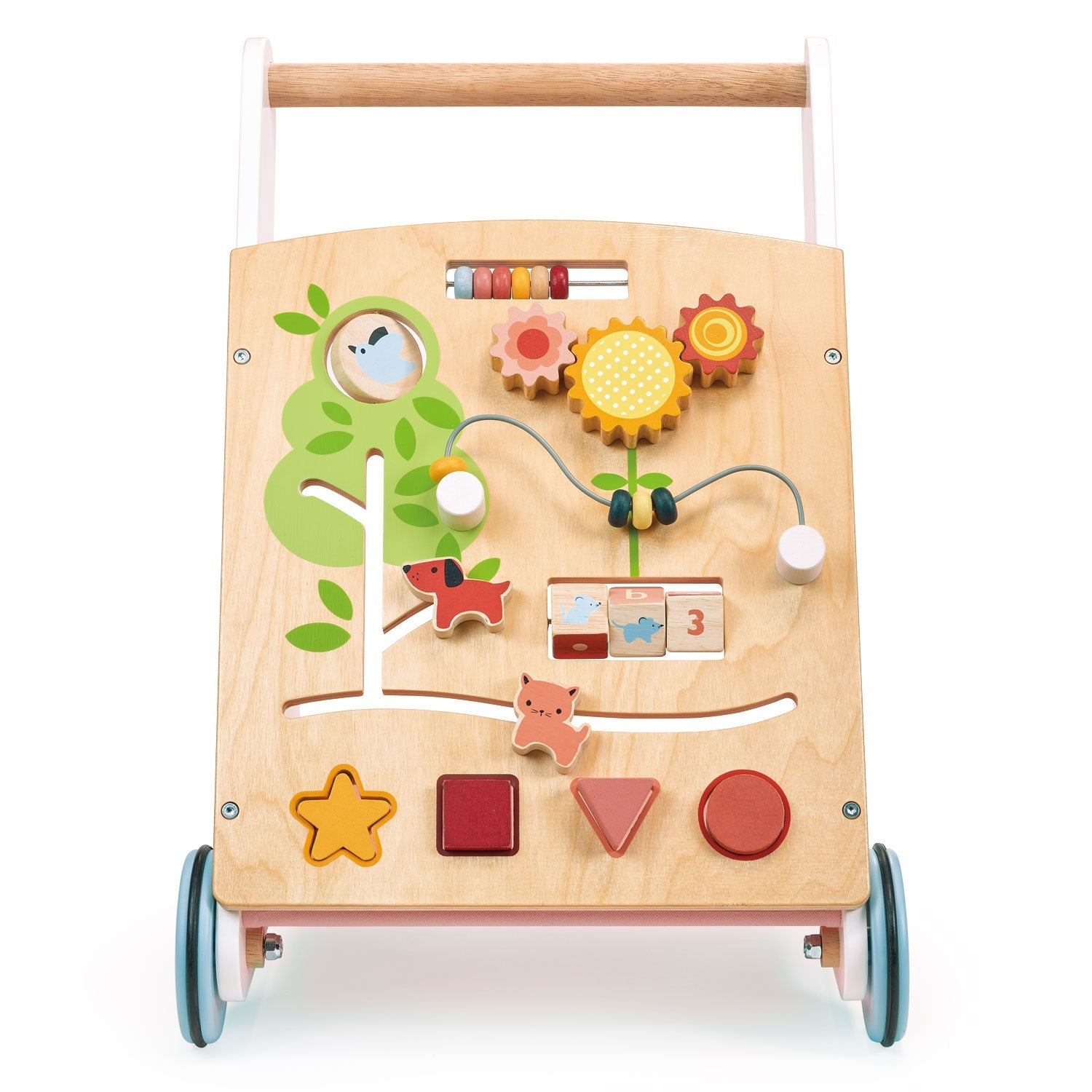 Bambino Activity Walker - Mentari - Sustainable Wooden Toys Made in Indonesia - Eco-Friendly Play