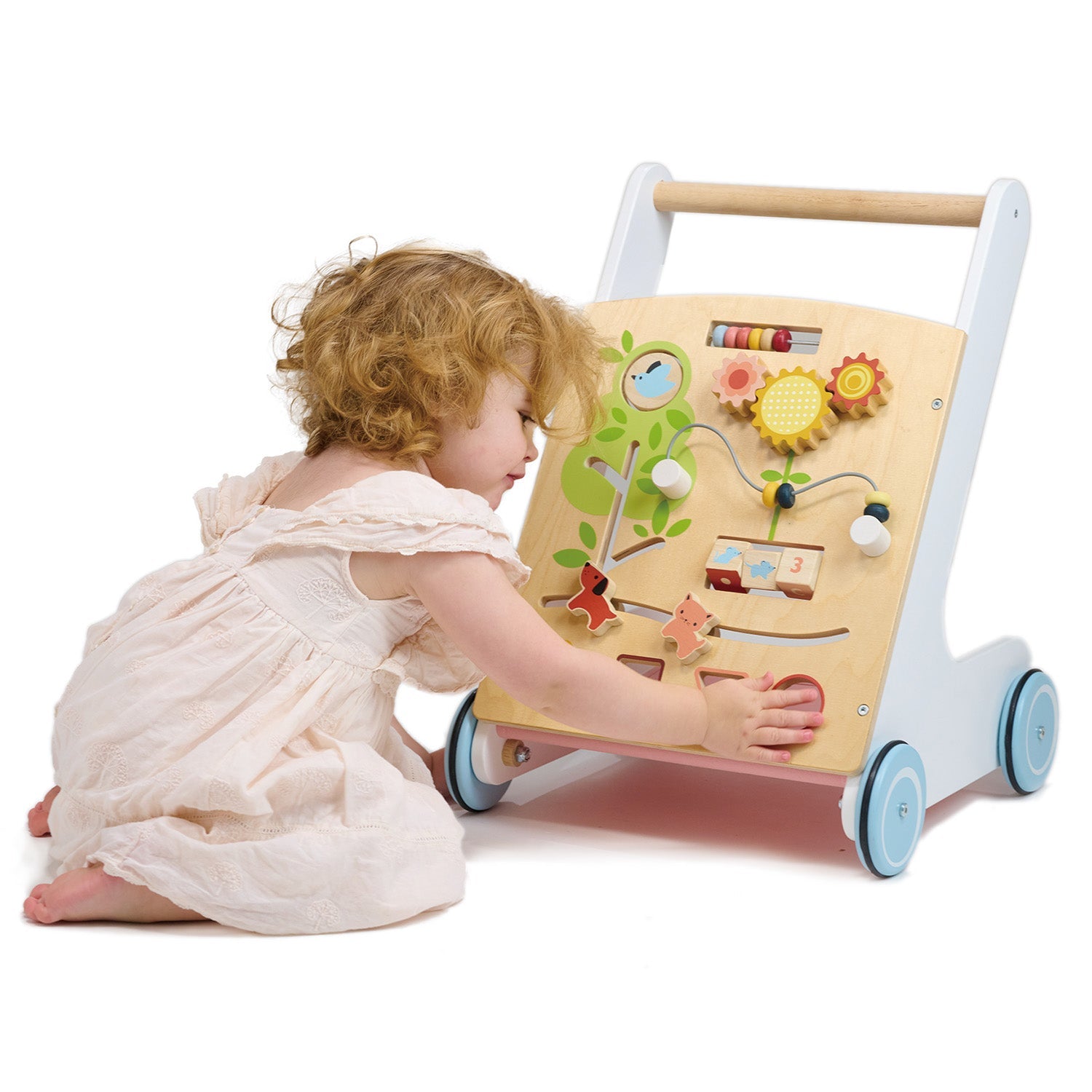 Bambino Activity Walker - Mentari - Sustainable Wooden Toys Made in Indonesia - Eco-Friendly Play