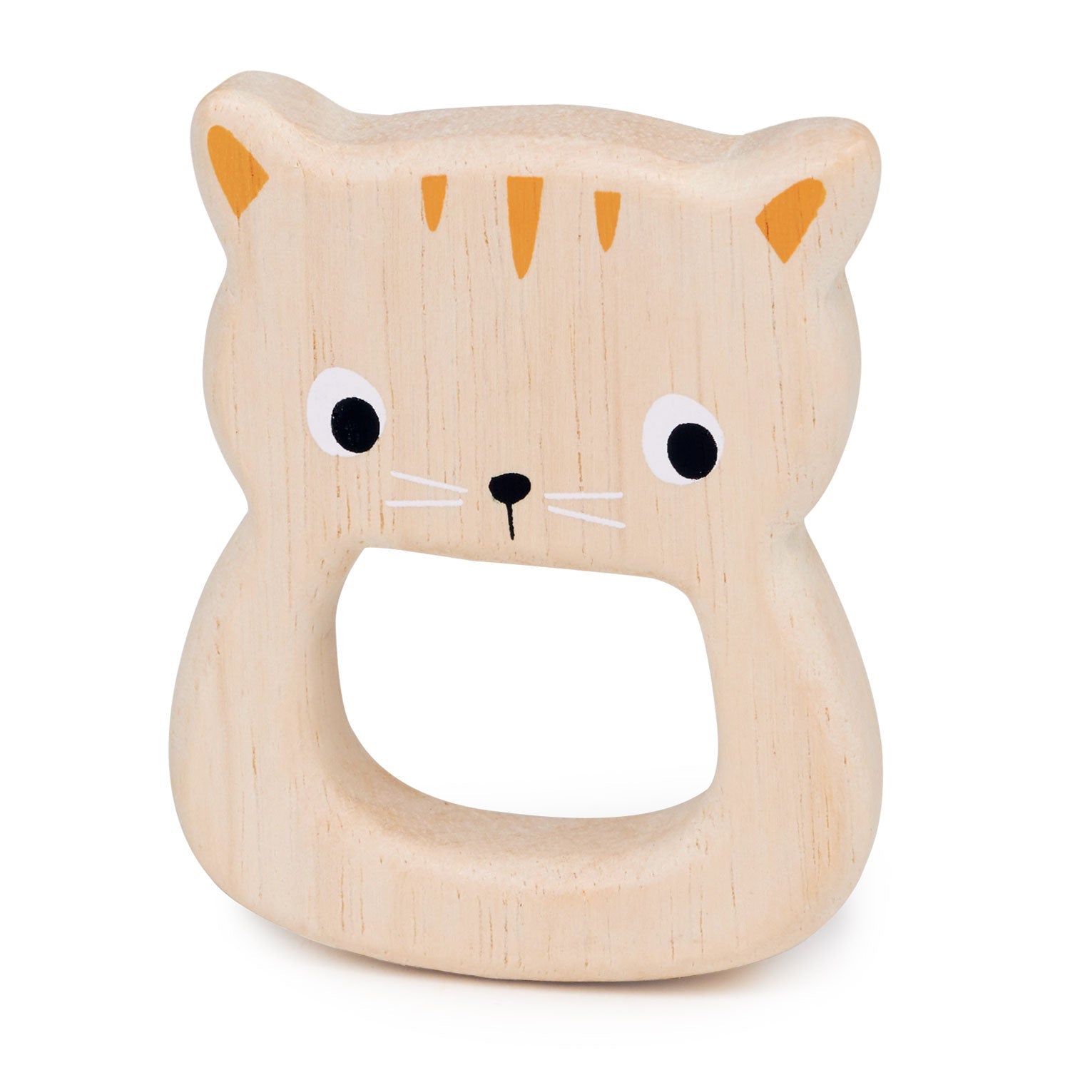 Bird & Kitten Teethers - Mentari - Sustainable Wooden Toys Made in Indonesia - Eco-Friendly Play