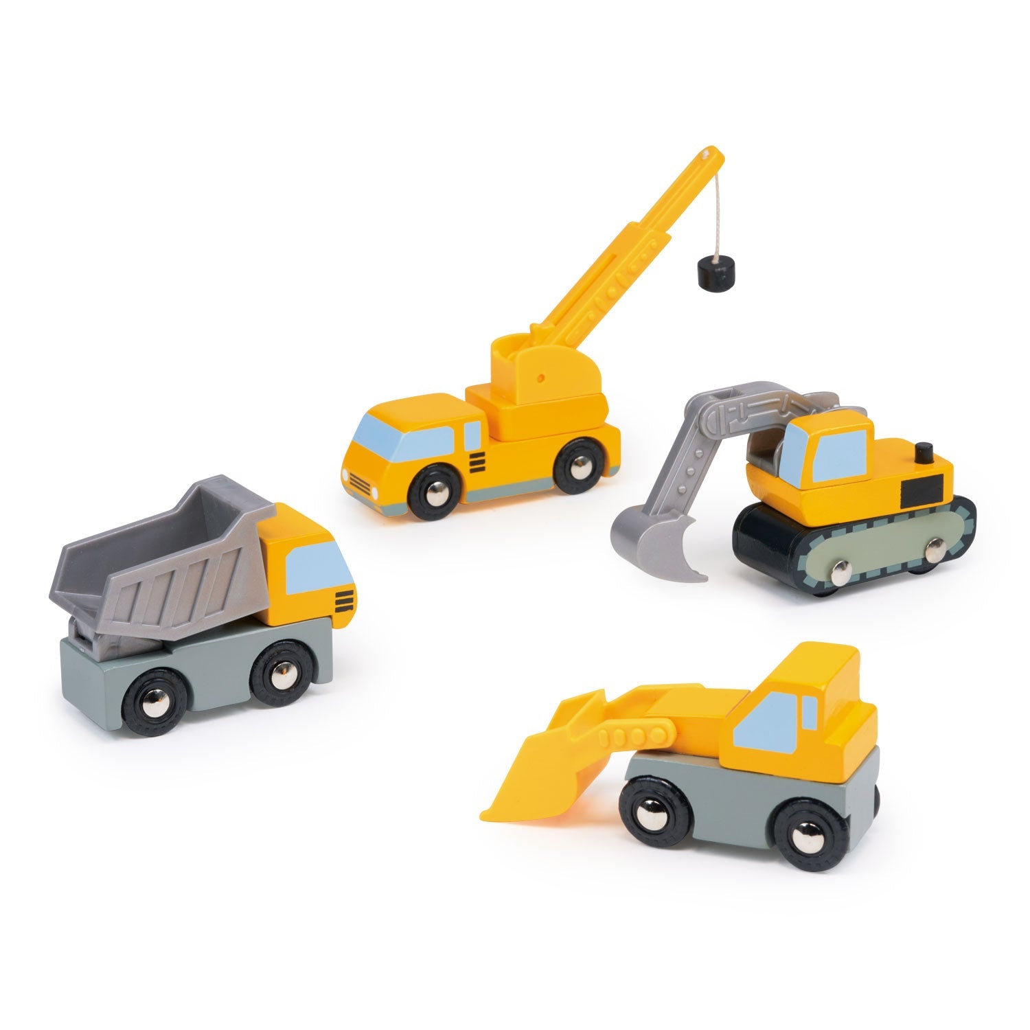 Building Vehicles - Mentari - Sustainable Wooden Toys Made in Indonesia - Eco-Friendly Play