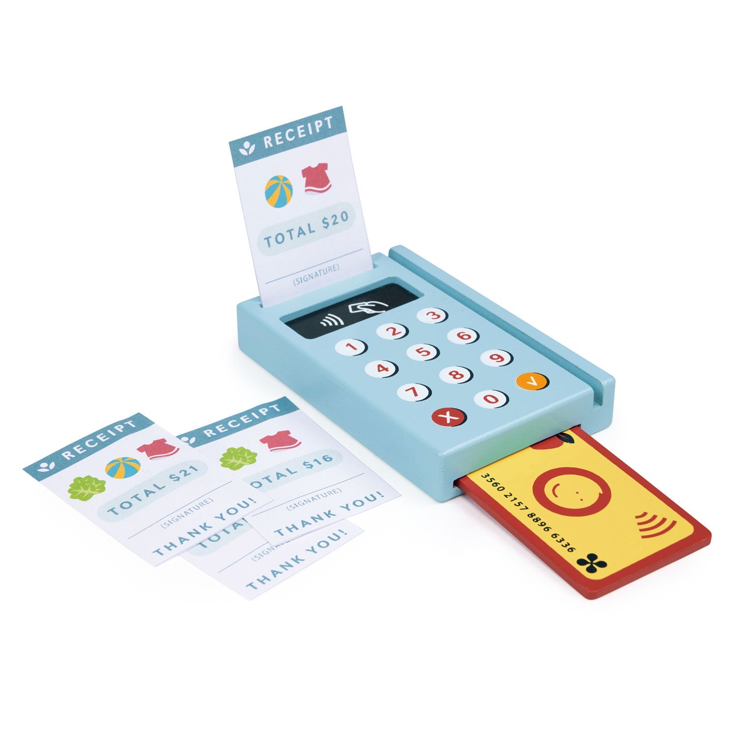 Card Machine - Mentari - Sustainable Wooden Toys Made in Indonesia - Eco-Friendly Play