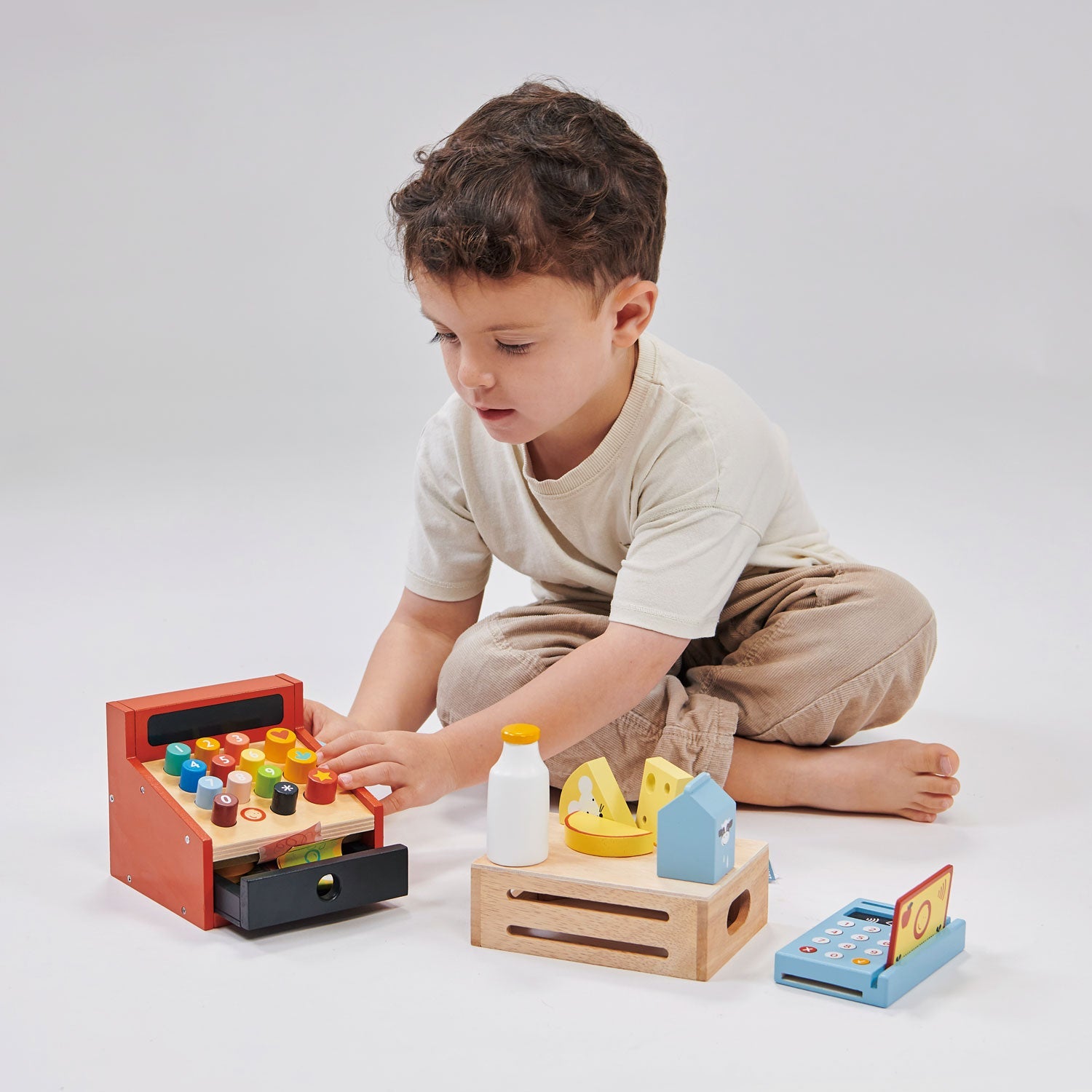 Card Machine - Mentari - Sustainable Wooden Toys Made in Indonesia - Eco-Friendly Play