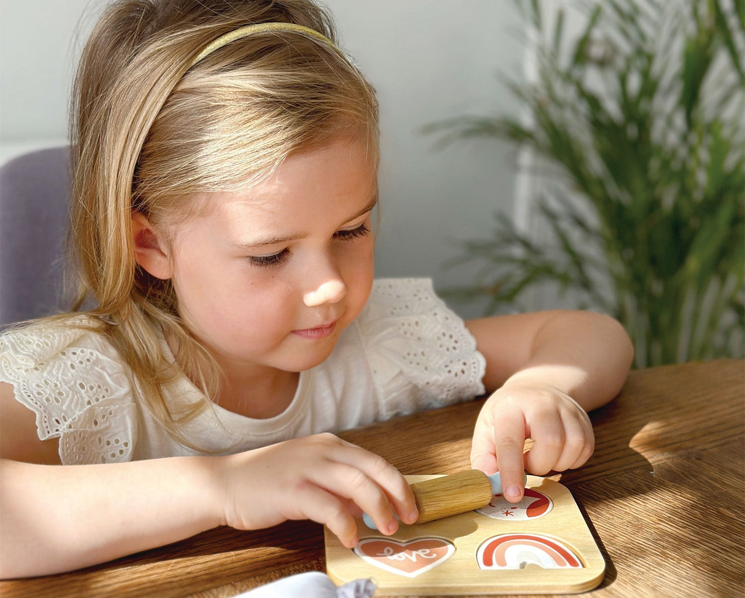 Cookie Cutting Set - Mentari - Sustainable Wooden Toys Made in Indonesia - Eco-Friendly Play
