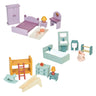 Dollhouse Upstairs Furniture Bundle - Mentari - Sustainable Wooden Toys Made in Indonesia - Eco-Friendly Play