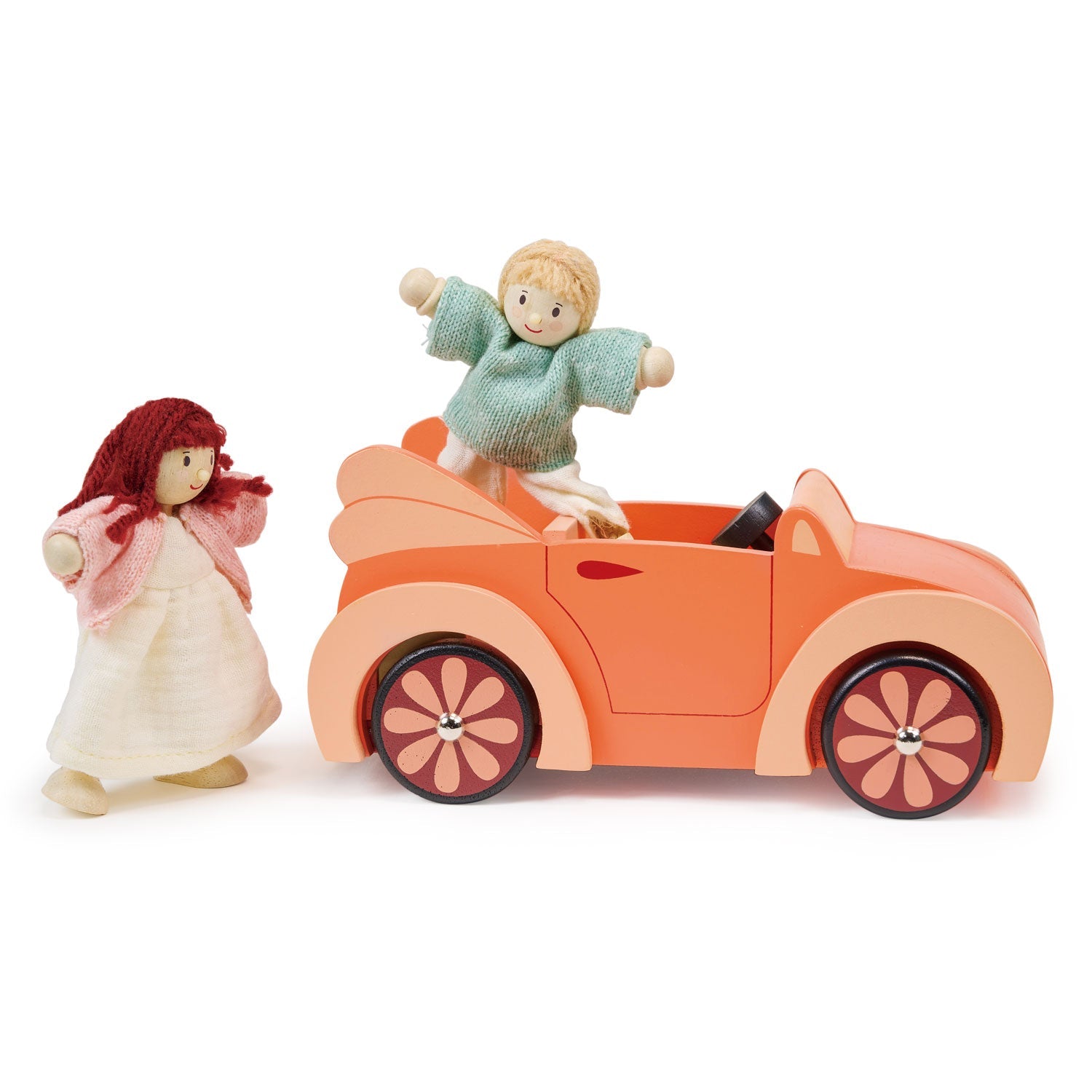 Dolls House Car - Mentari - Sustainable Wooden Toys Made in Indonesia - Eco-Friendly Play