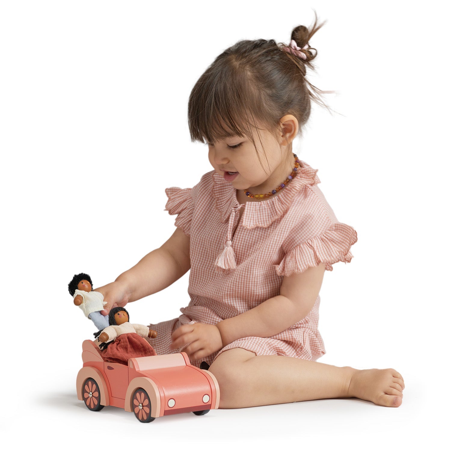 Dolls House Car - Mentari - Sustainable Wooden Toys Made in Indonesia - Eco-Friendly Play