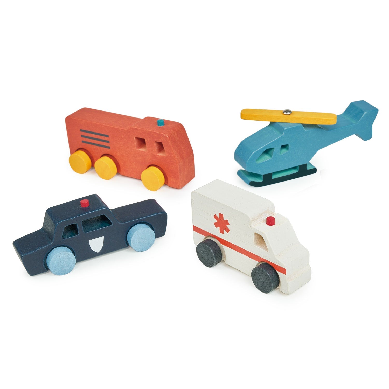 Emergency Transport - Mentari - Sustainable Wooden Toys Made in Indonesia - Eco-Friendly Play