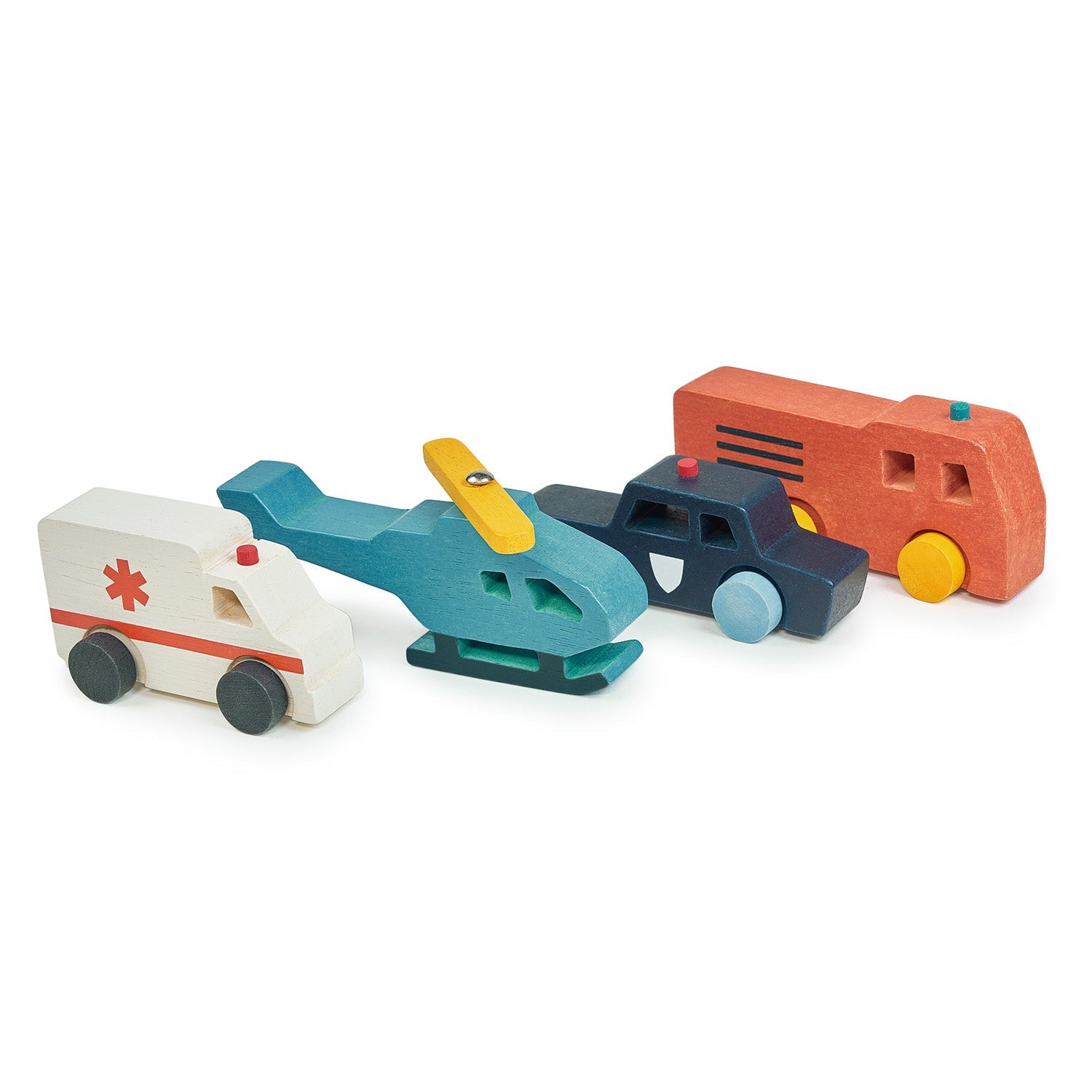 Emergency Transport - Mentari - Sustainable Wooden Toys Made in Indonesia - Eco-Friendly Play