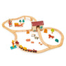 Farmyard Train Set - Mentari - Sustainable Wooden Toys Made in Indonesia - Eco-Friendly Play