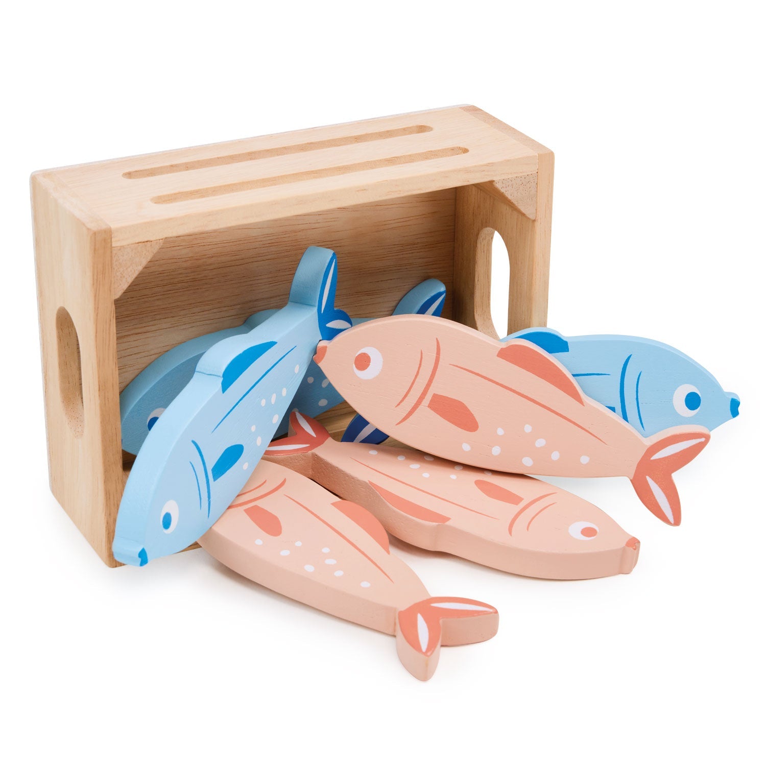 Fishmonger Crate - Mentari - Sustainable Wooden Toys Made in Indonesia - Eco-Friendly Play