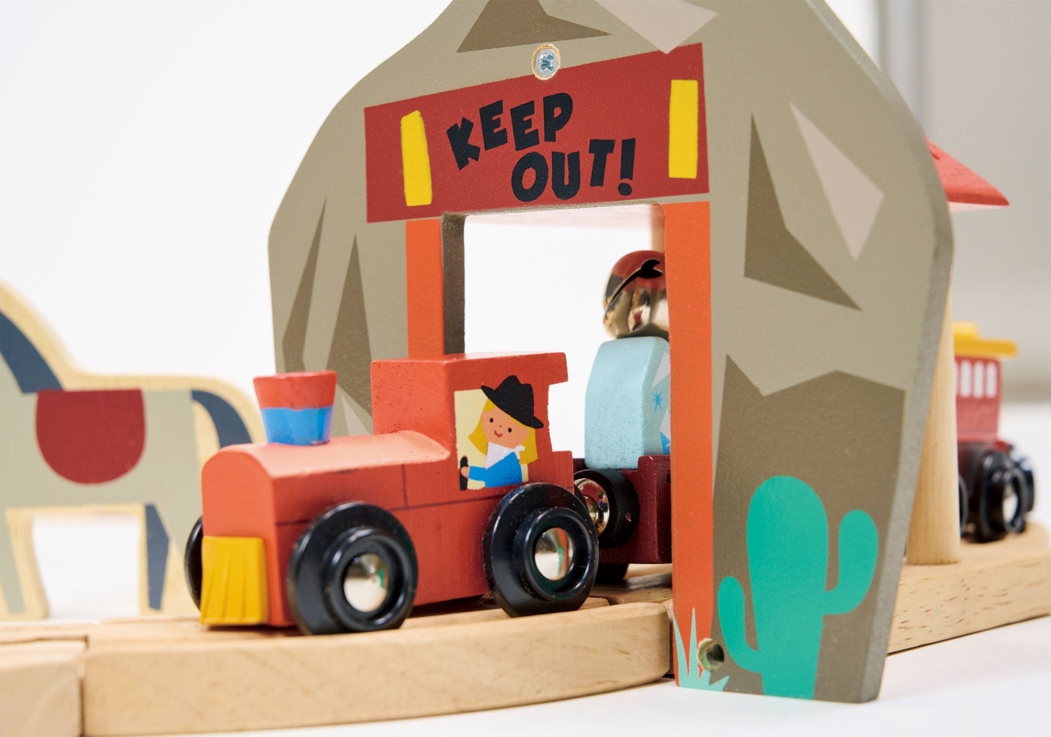 Gold Mine Train Set - Mentari - Sustainable Wooden Toys Made in Indonesia - Eco-Friendly Play