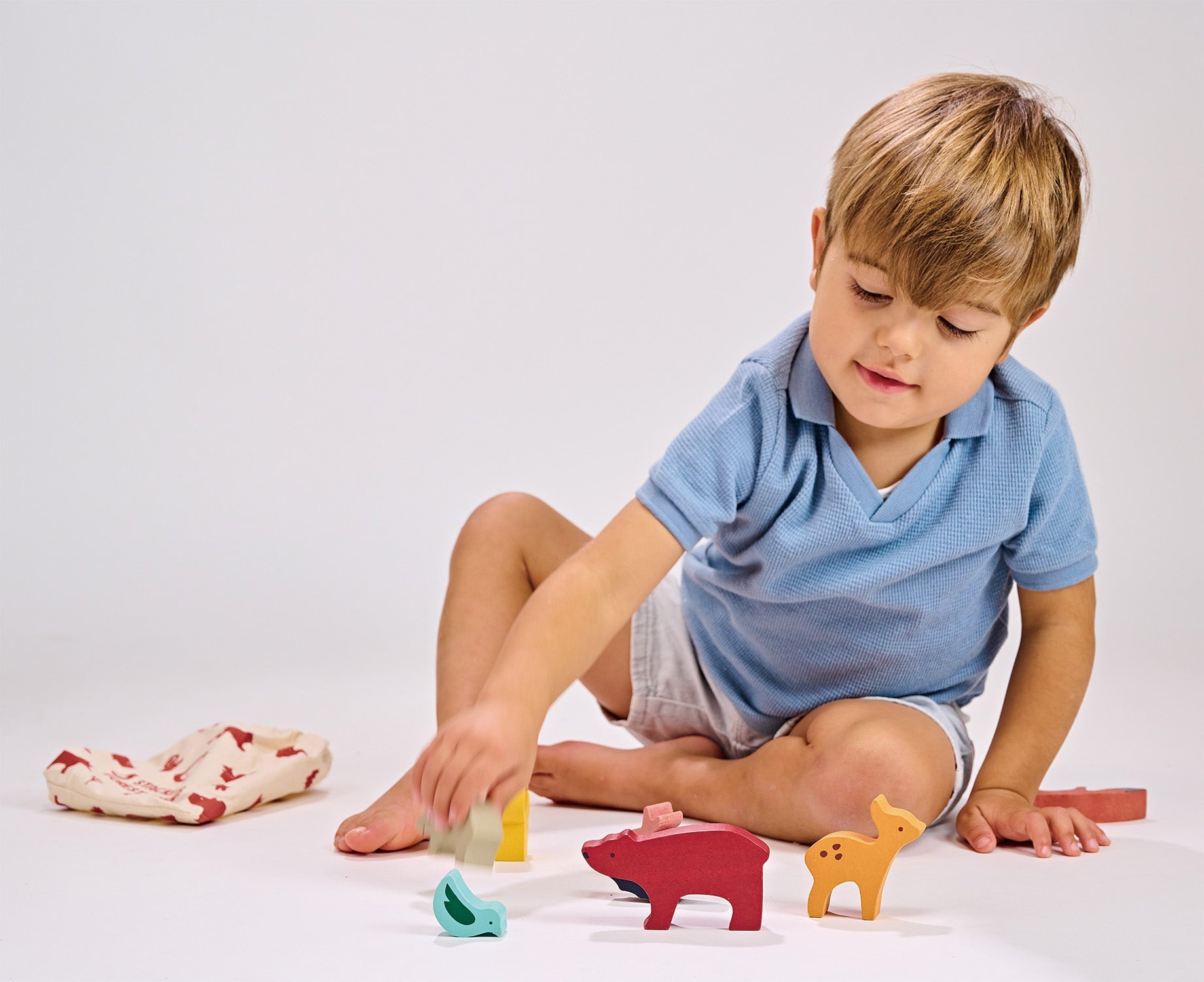 Happy Stacking Forest - Mentari - Sustainable Wooden Toys Made in Indonesia - Eco-Friendly Play