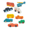 Kaleidoscope Car Collection - Mentari - Sustainable Wooden Toys Made in Indonesia - Eco-Friendly Play