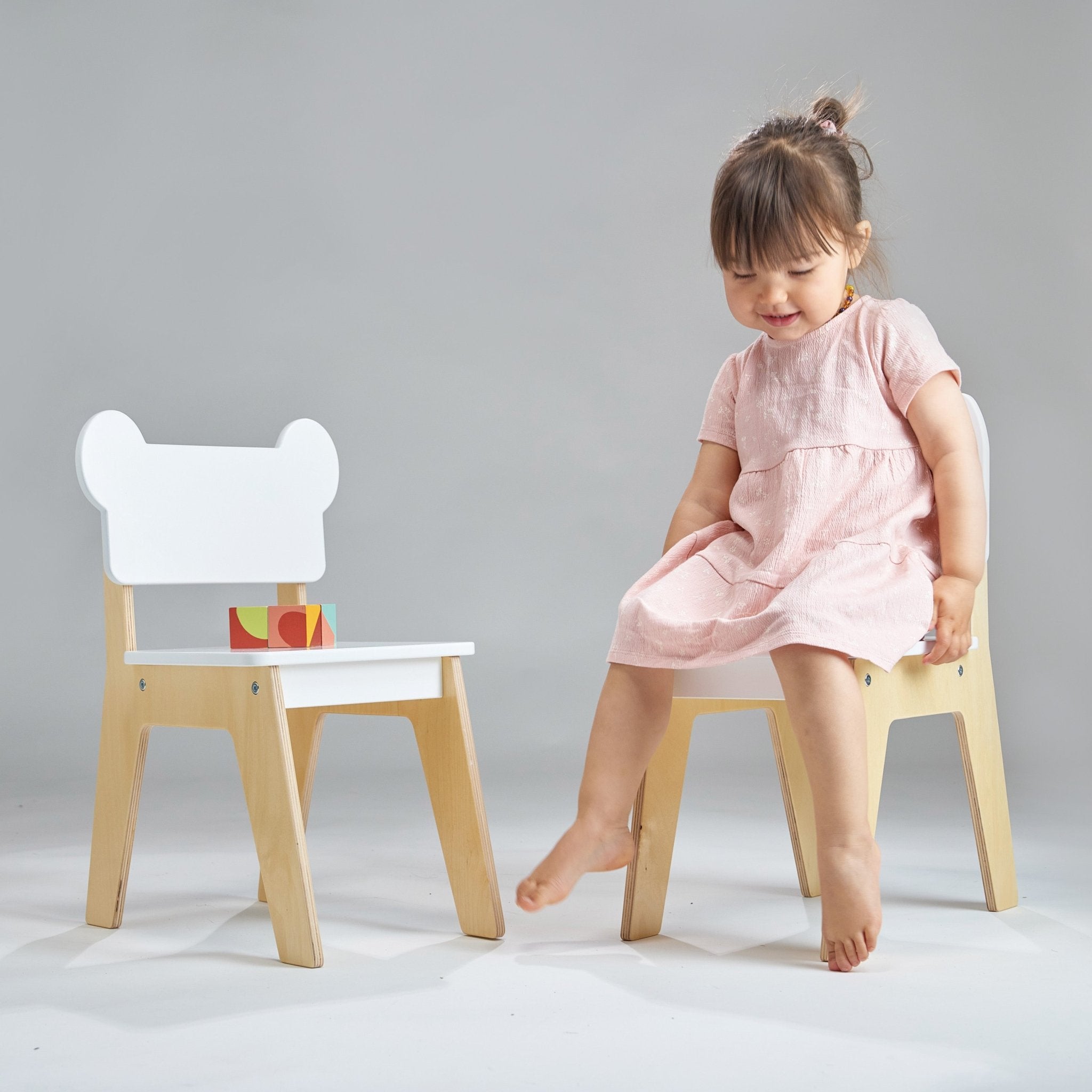 Kid's Mouse Chair - Mentari - Sustainable Wooden Toys Made in Indonesia - Eco-Friendly Play