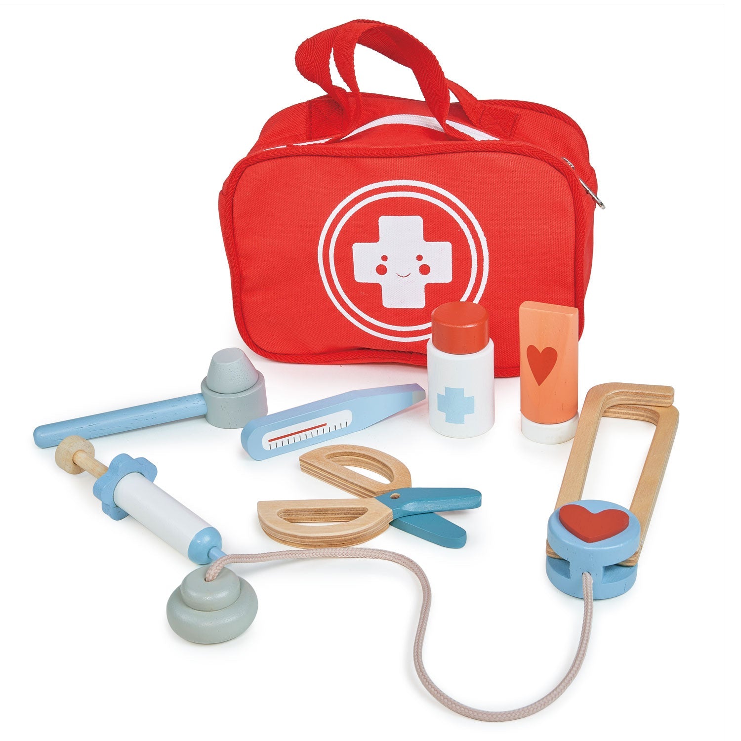 Wooden Toy Doctor Kit for Kids 3+ | Mentari