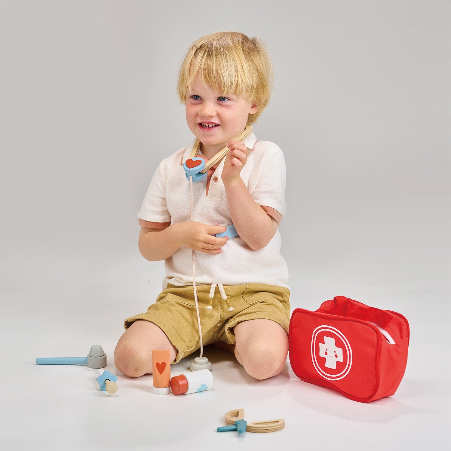 My First Aid Kit - Mentari - Sustainable Wooden Toys Made in Indonesia - Eco-Friendly Play