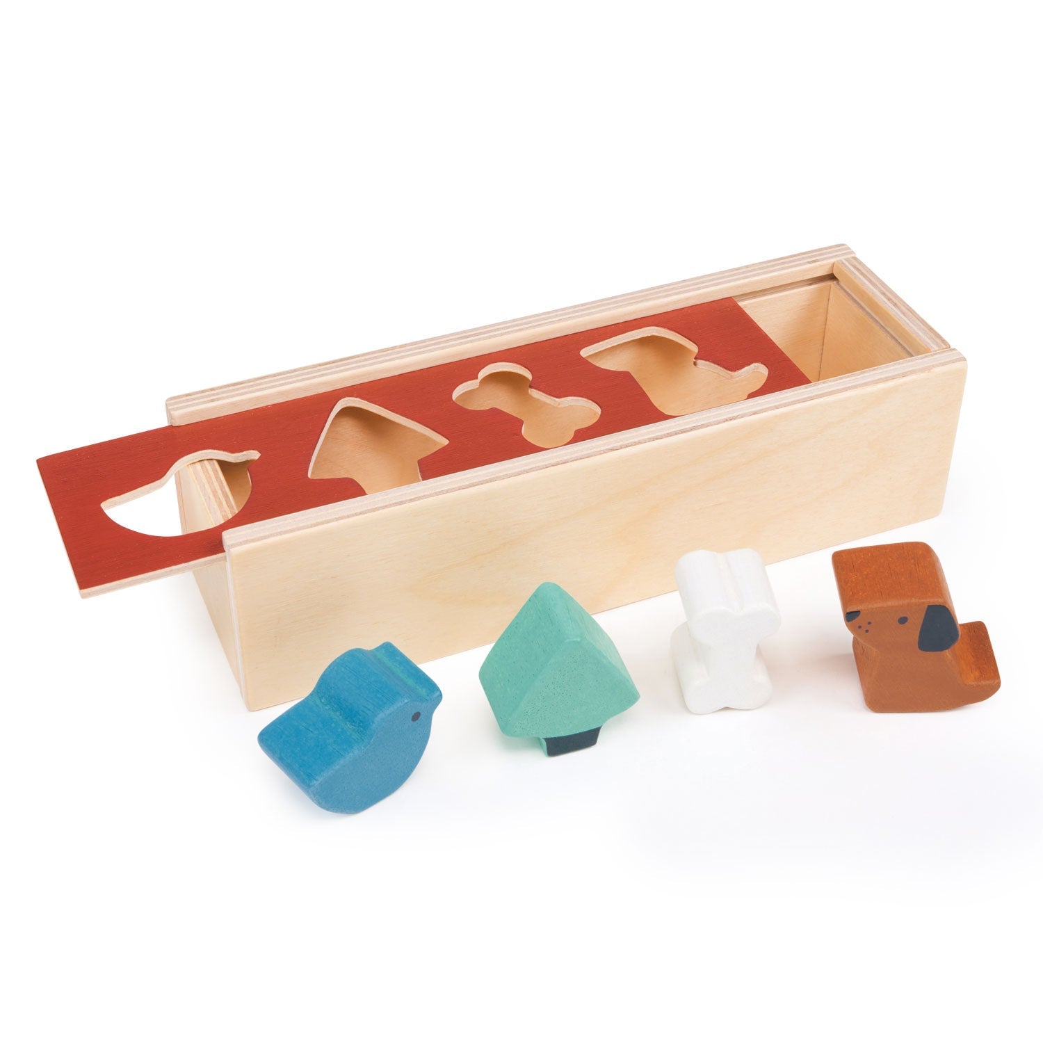 Pet Shape Sorting Box - Mentari - Sustainable Wooden Toys Made in Indonesia - Eco-Friendly Play