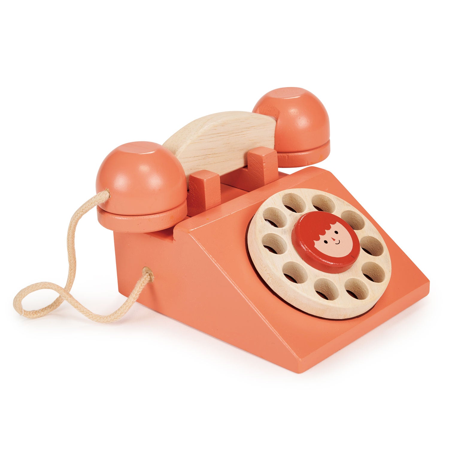 Ring Ring Telephone - Mentari - Sustainable Wooden Toys Made in Indonesia - Eco-Friendly Play