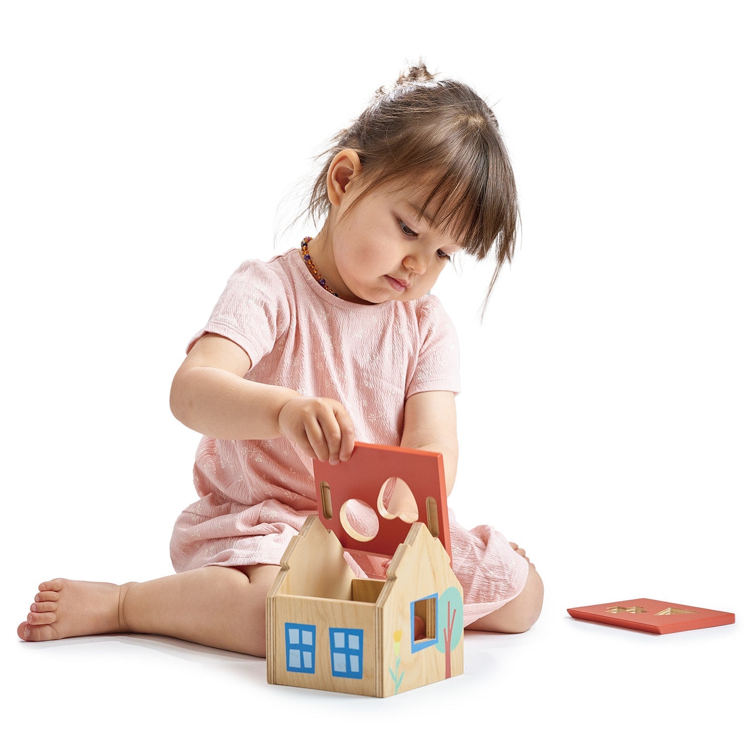 Shape Sorter House - Mentari - Sustainable Wooden Toys Made in Indonesia - Eco-Friendly Play