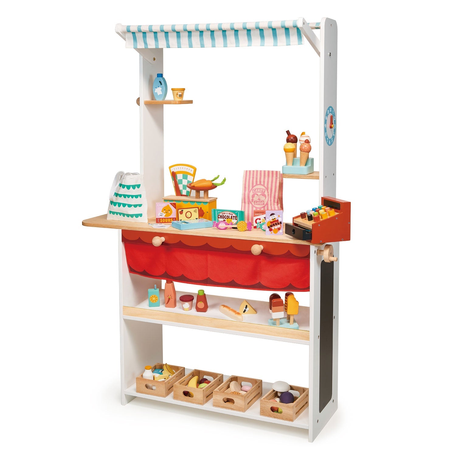 Shop Keeper Stand - Mentari - Sustainable Wooden Toys Made in Indonesia - Eco-Friendly Play