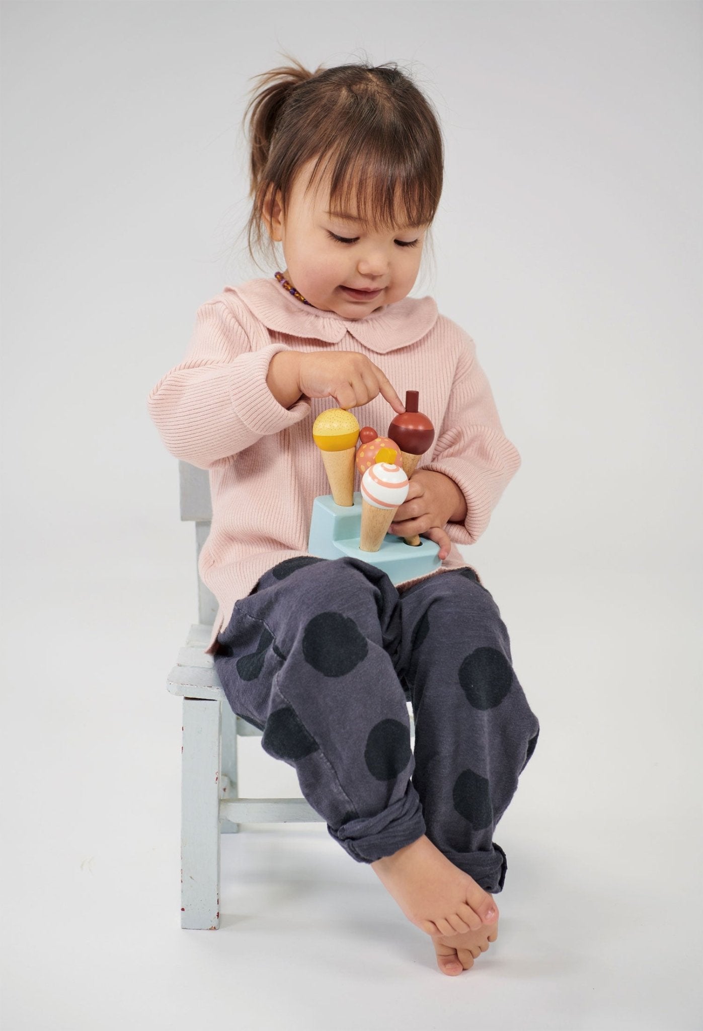 Wooden Ice Cream Stand Toy for Kids — Age 2+ | Mentari