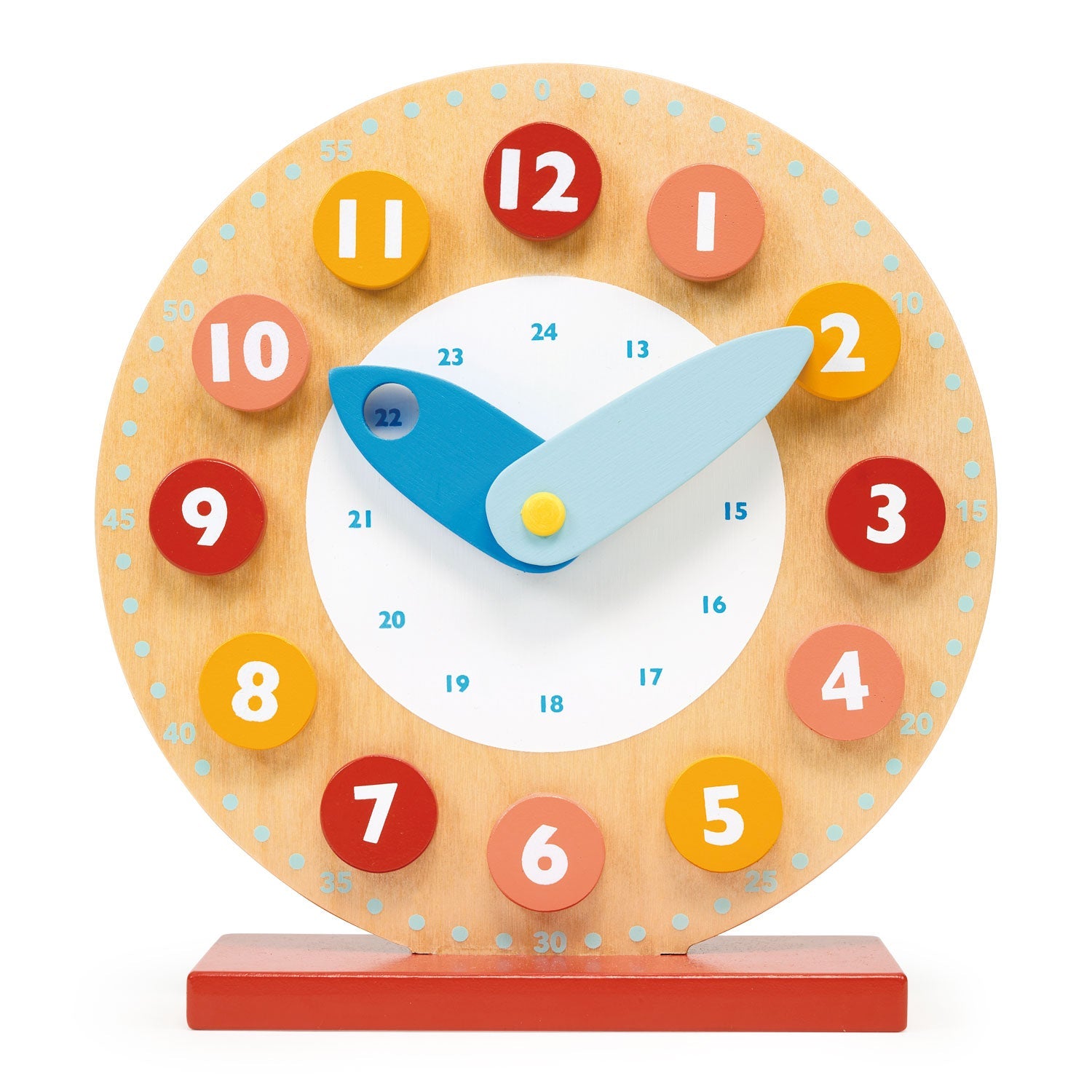 Teaching Clock - Mentari - Sustainable Wooden Toys Made in Indonesia - Eco-Friendly Play
