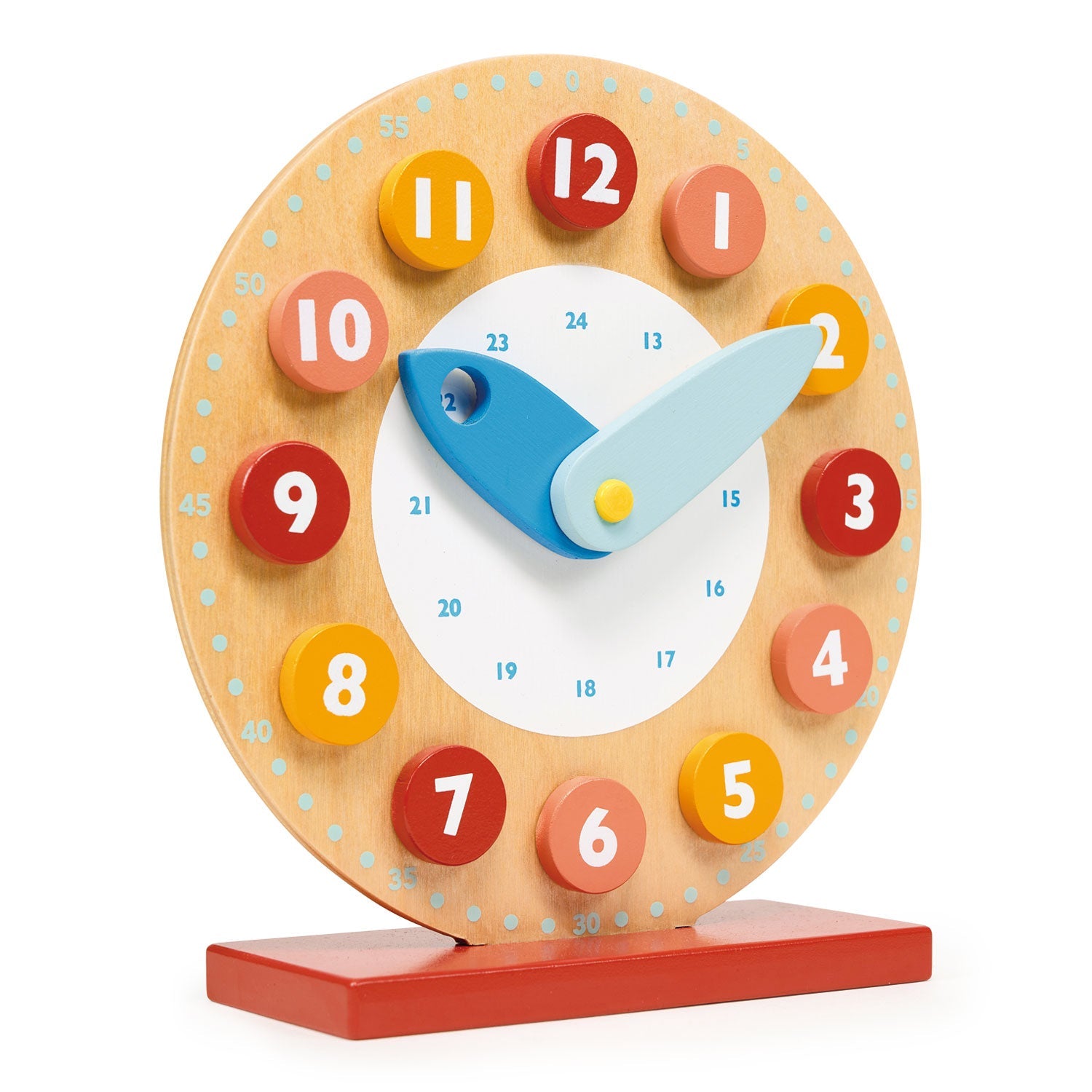 Teaching Clock - Mentari - Sustainable Wooden Toys Made in Indonesia - Eco-Friendly Play