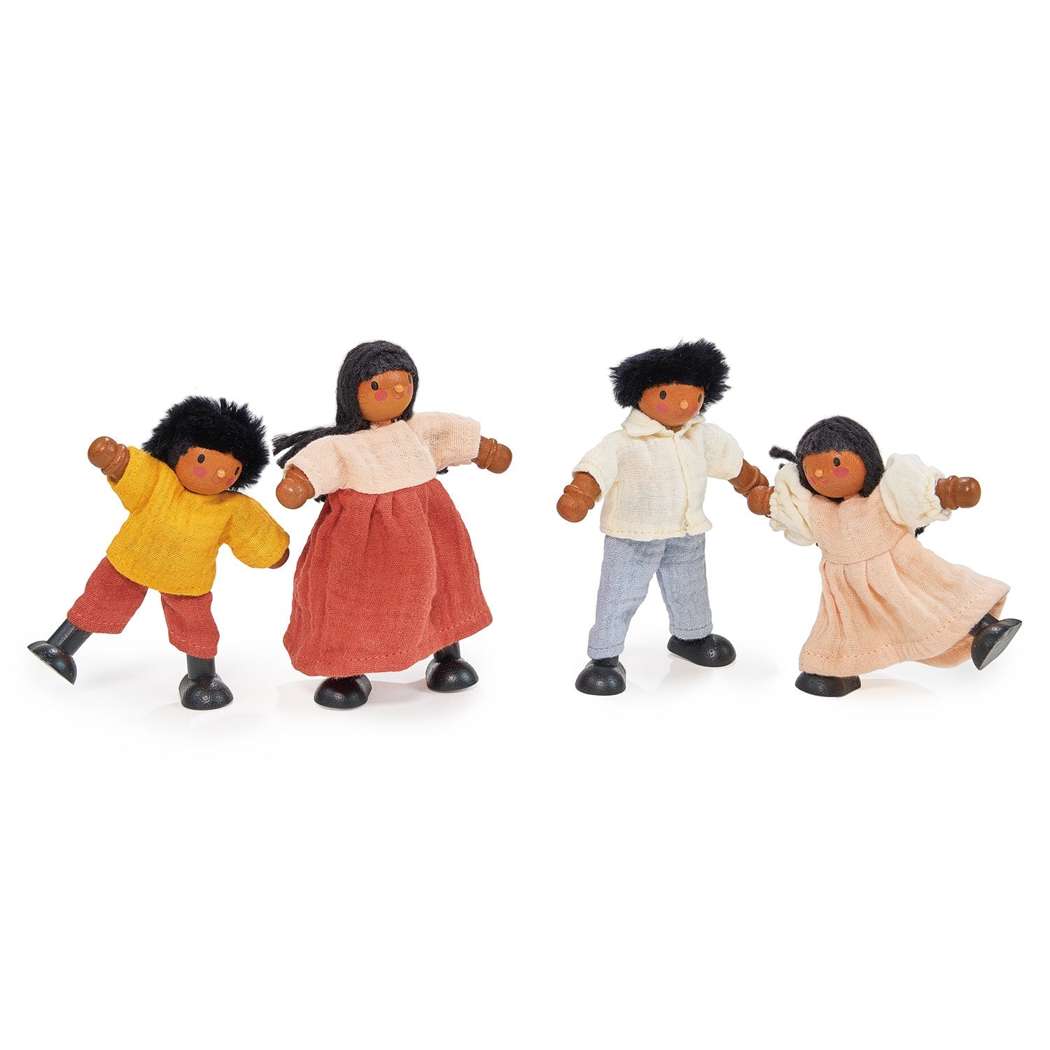 The Berrybunch Doll Family - Mentari - Sustainable Wooden Toys Made in Indonesia - Eco-Friendly Play