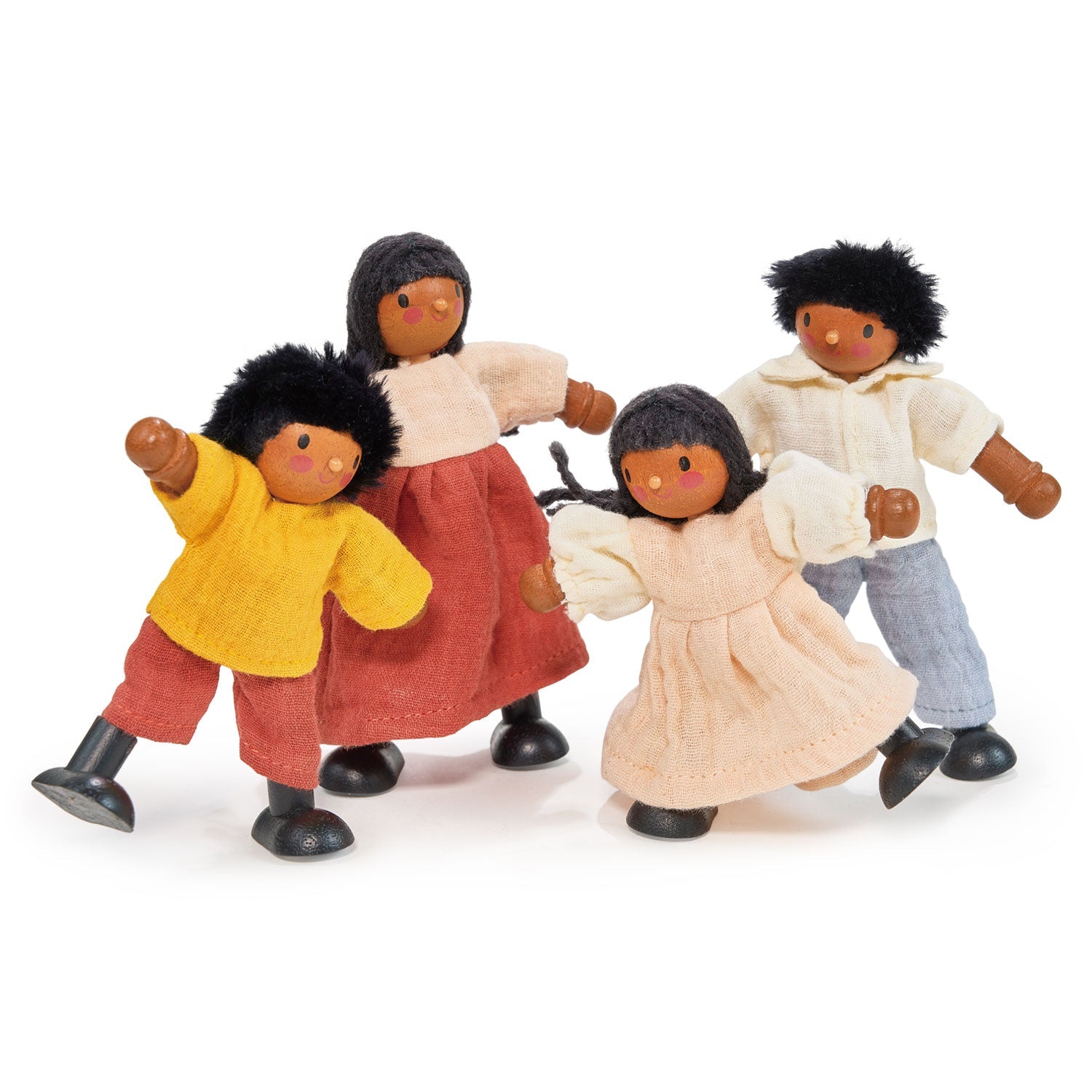 The Berrybunch Doll Family - Mentari - Sustainable Wooden Toys Made in Indonesia - Eco-Friendly Play