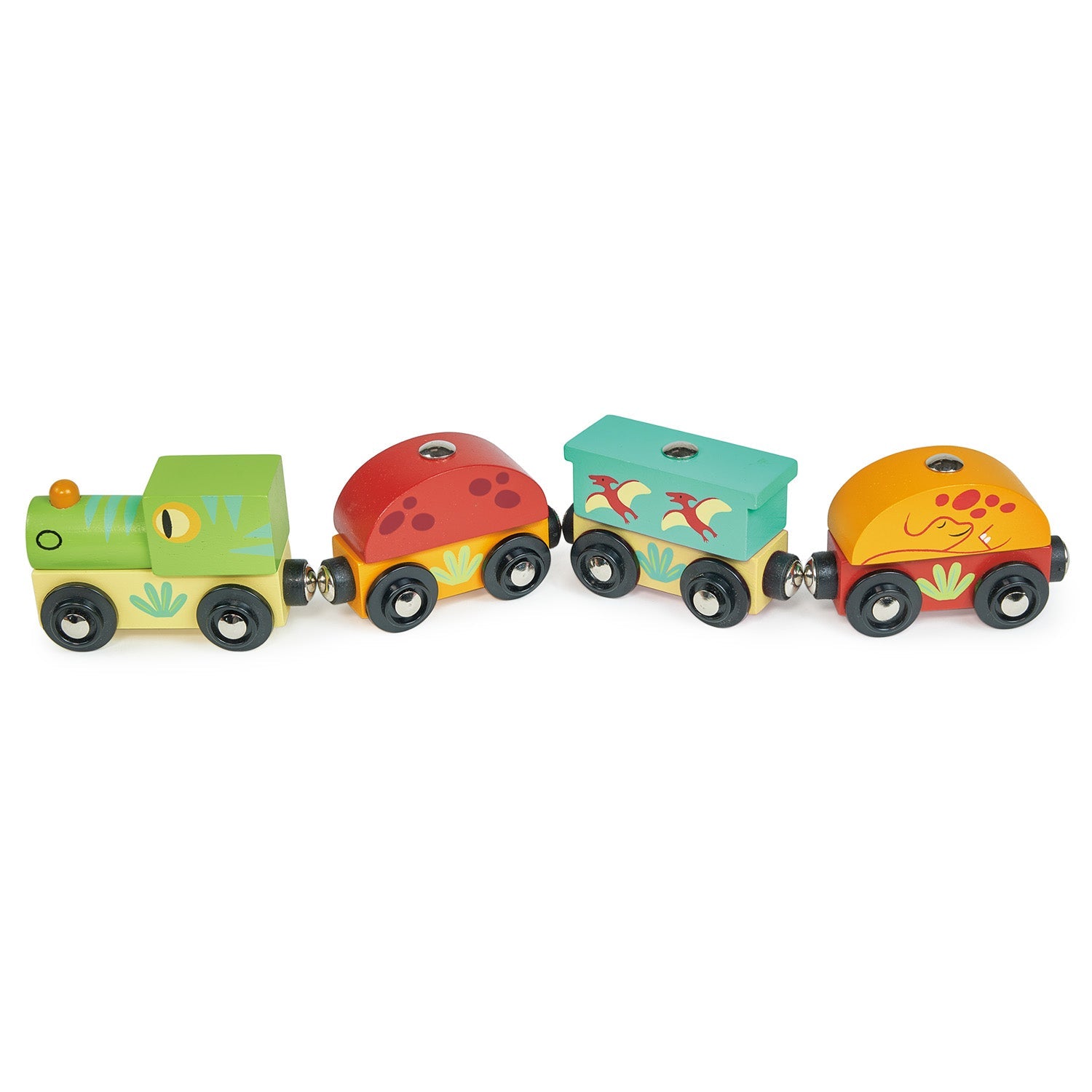 The Dinosaur Train - Mentari - Sustainable Wooden Toys Made in Indonesia - Eco-Friendly Play