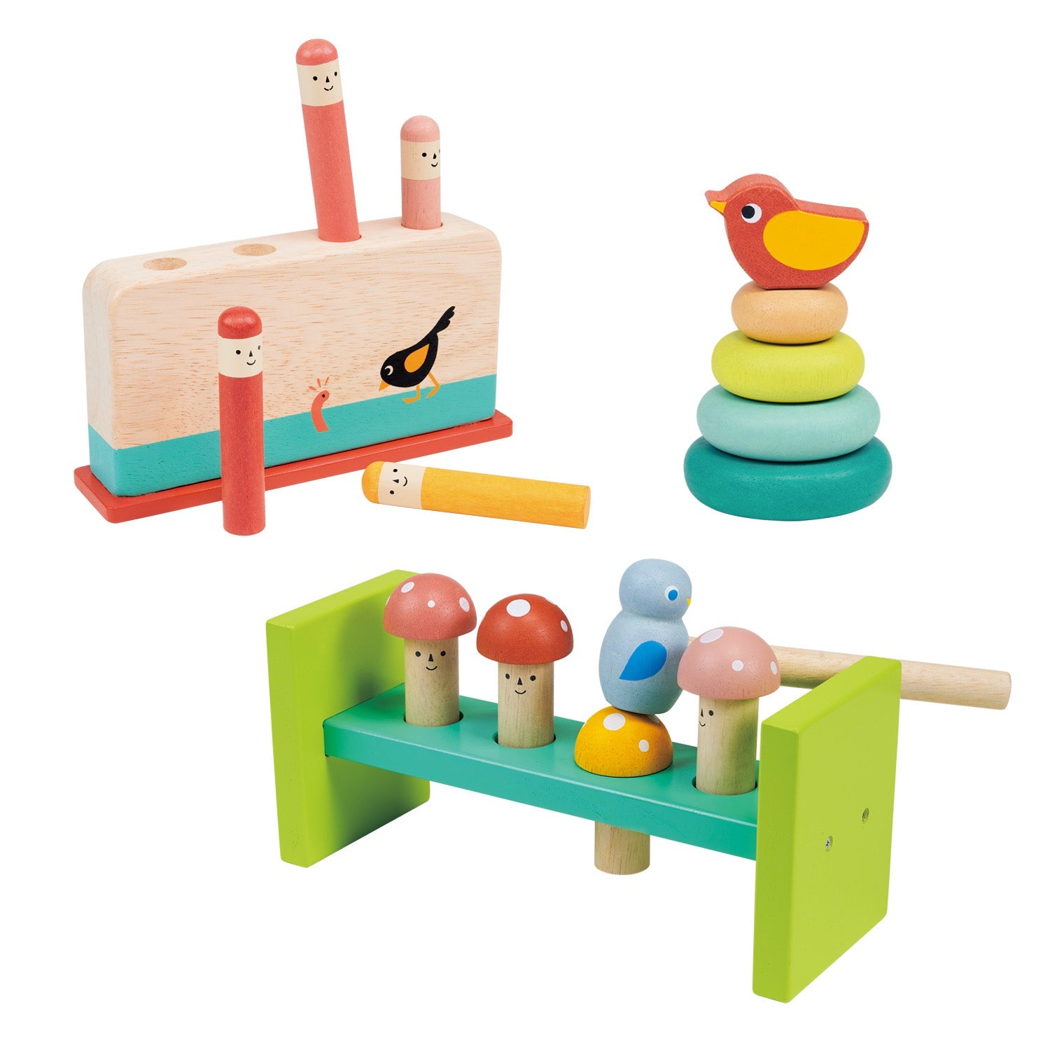 Toddler Bundle - Mentari - Sustainable Wooden Toys Made in Indonesia - Eco-Friendly Play