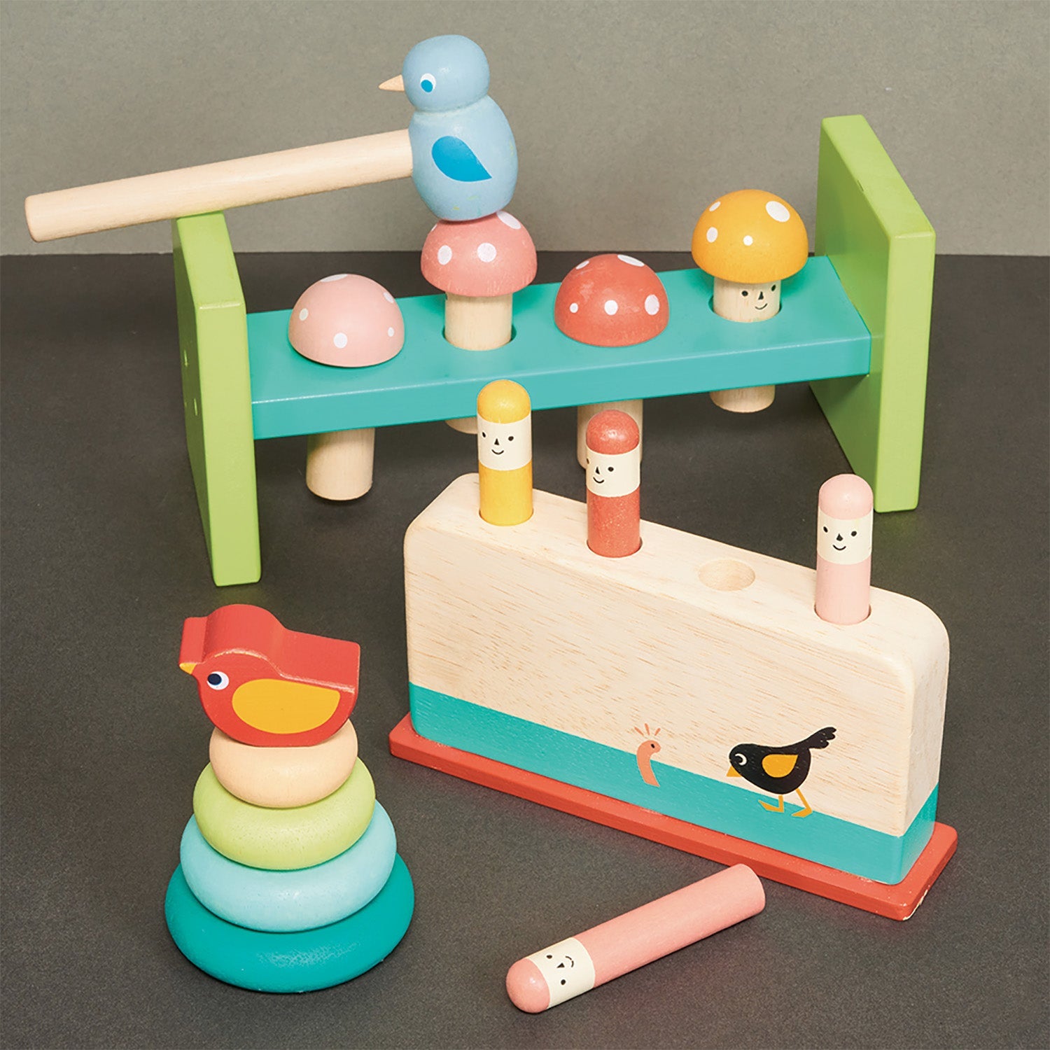 Toddler Bundle - Mentari - Sustainable Wooden Toys Made in Indonesia - Eco-Friendly Play